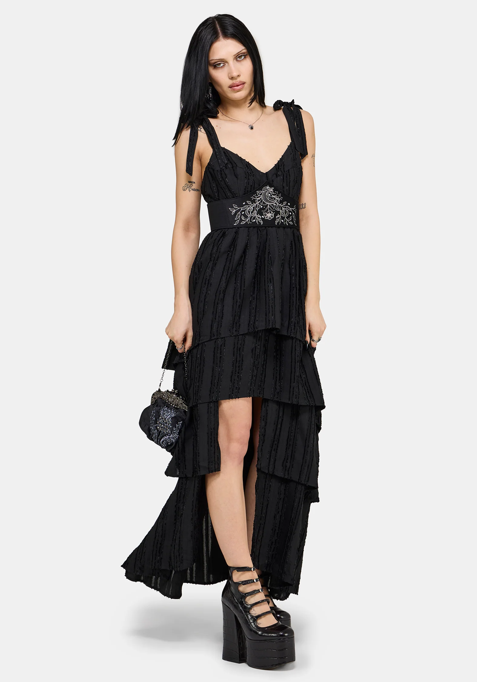 Acantha Tiered Front Split Gown - Image 3