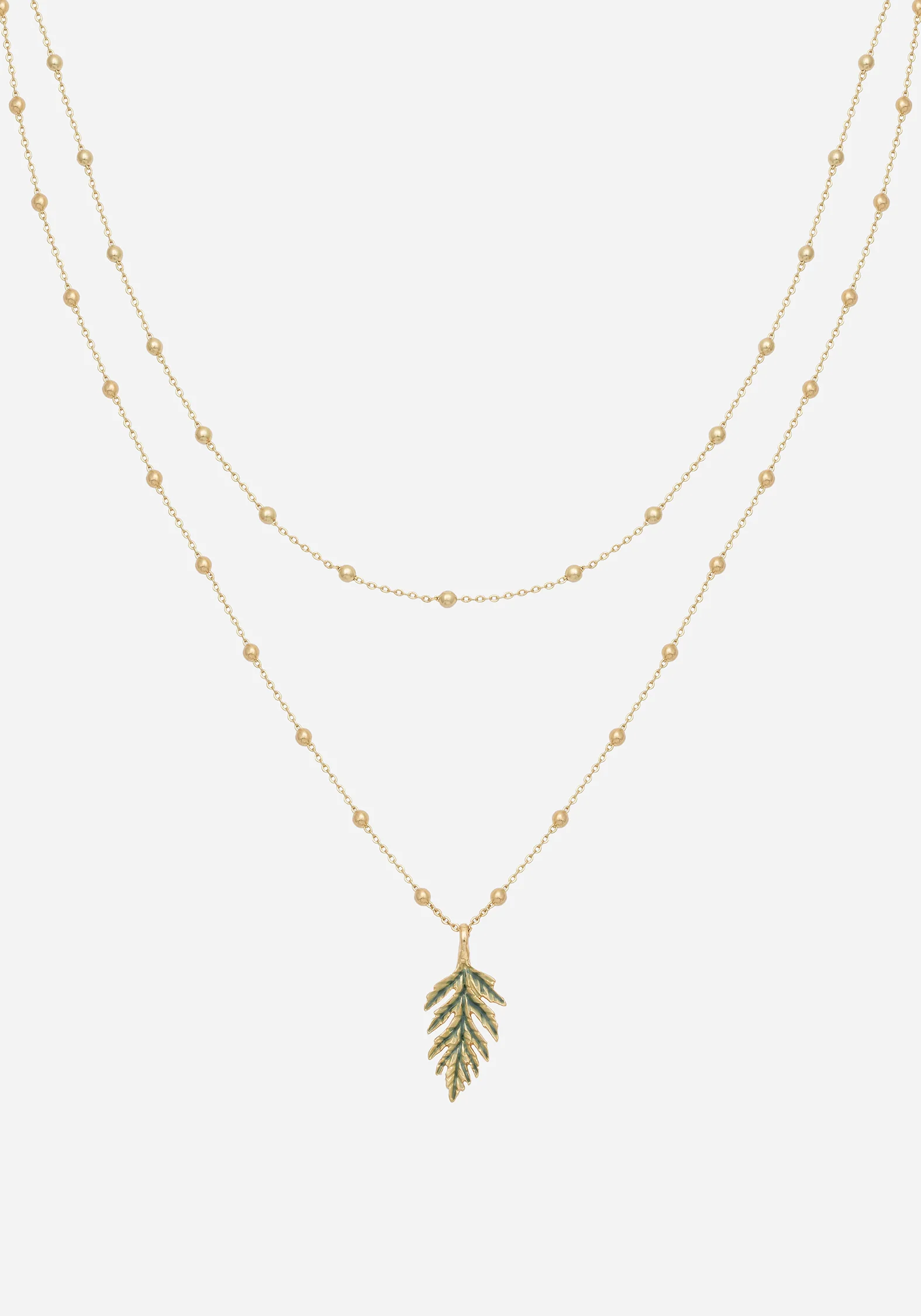 Alderwood Fern Double Layered Necklace - Image 5