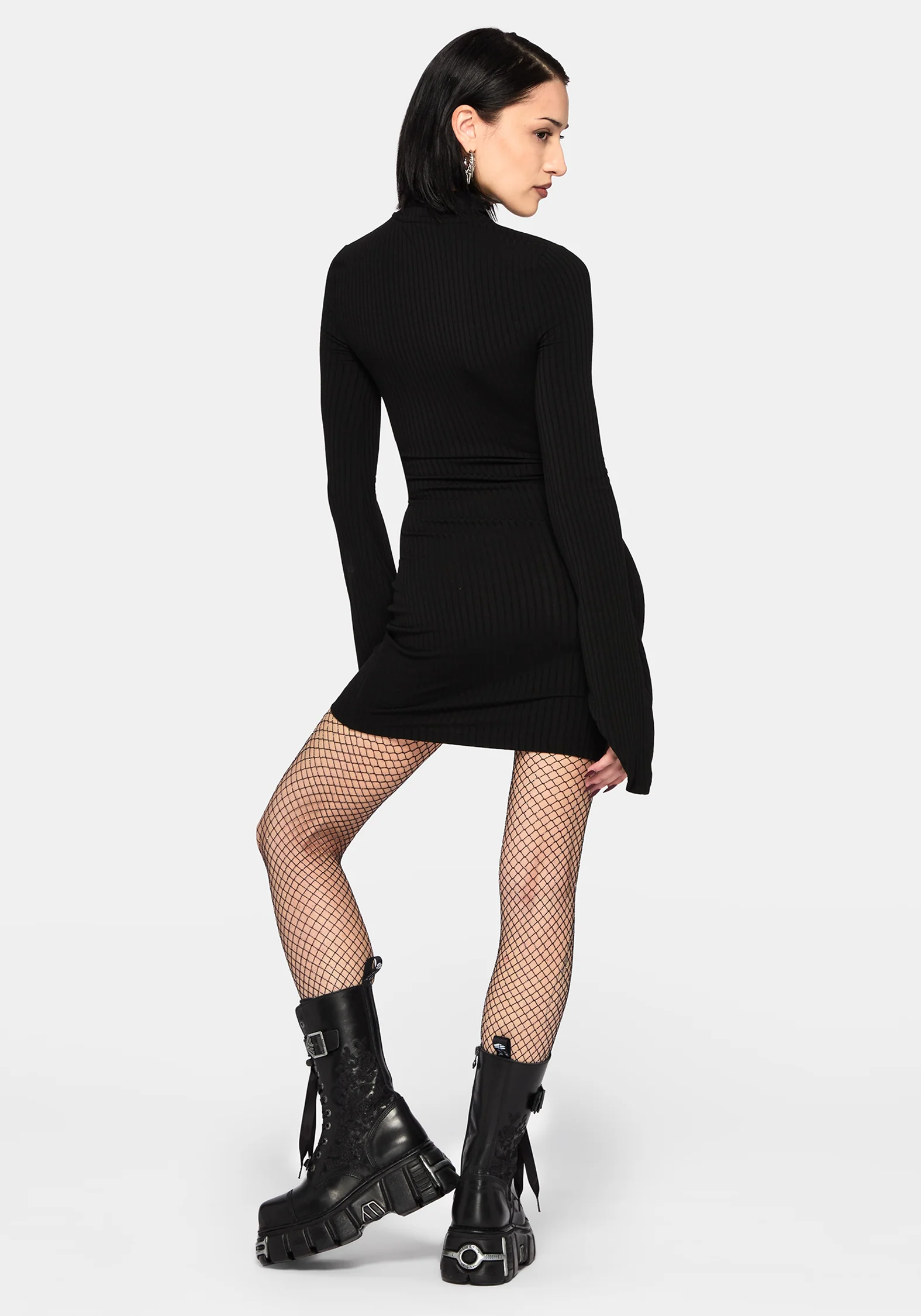 Amata Flared Sleeve Mini Dress - Image 3