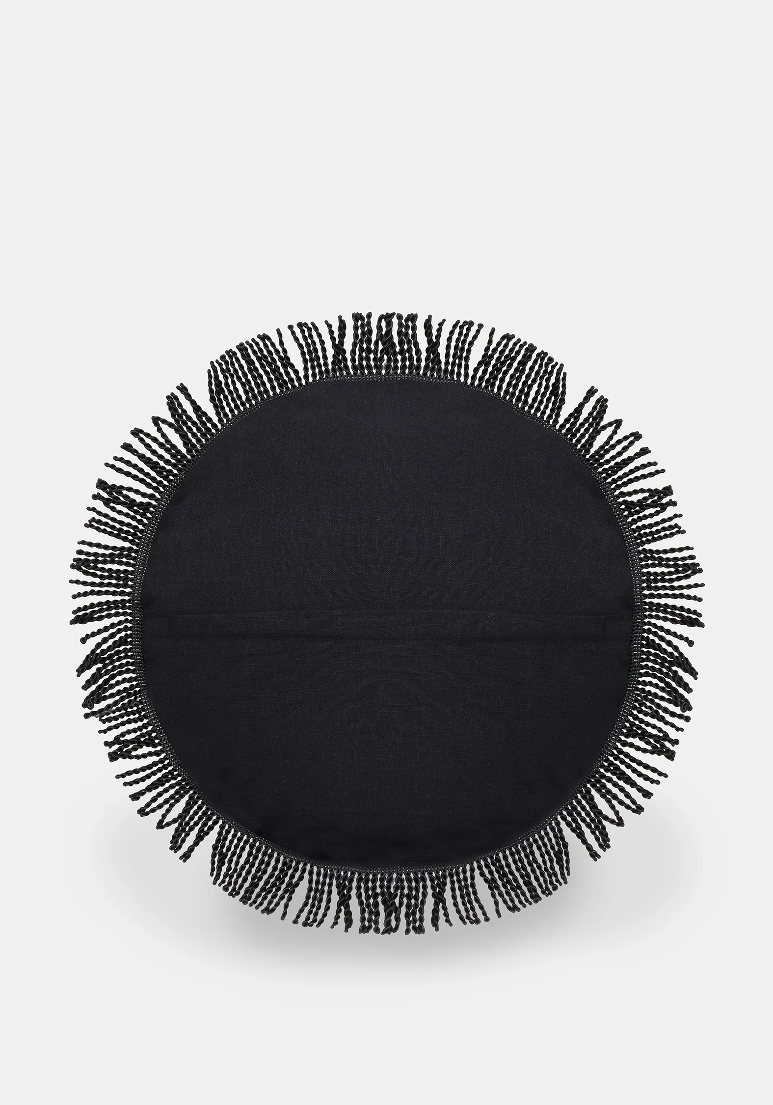 Angela Folk Embroidered Round Cushion - Image 3