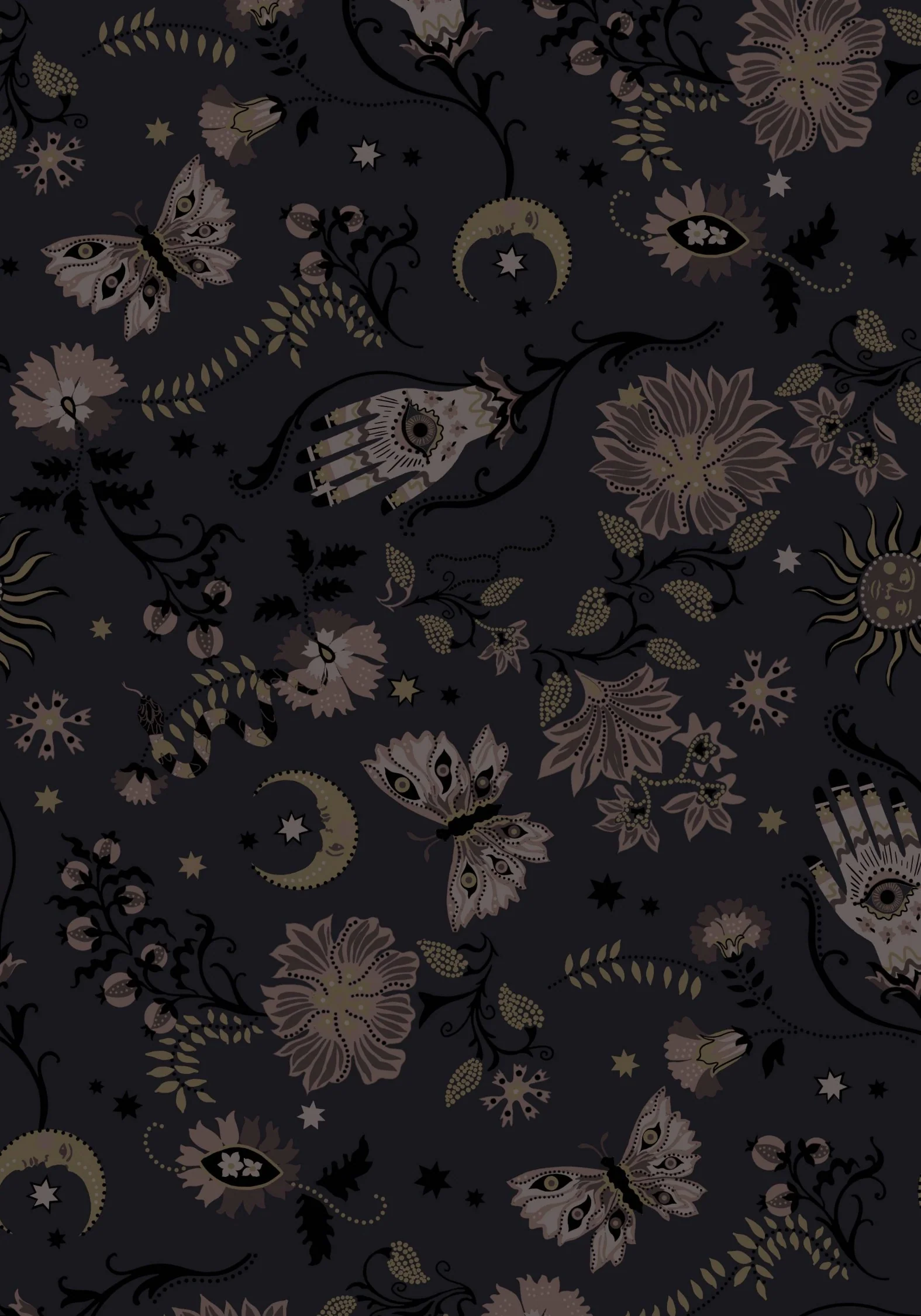 Angela Folk Print Wide Leg Trouser - Image 6