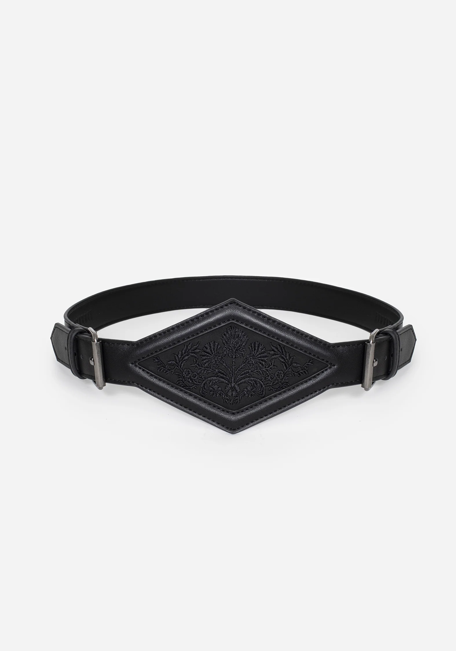 Antihero Embroidered Diamond Centre Waist Belt - Image 3