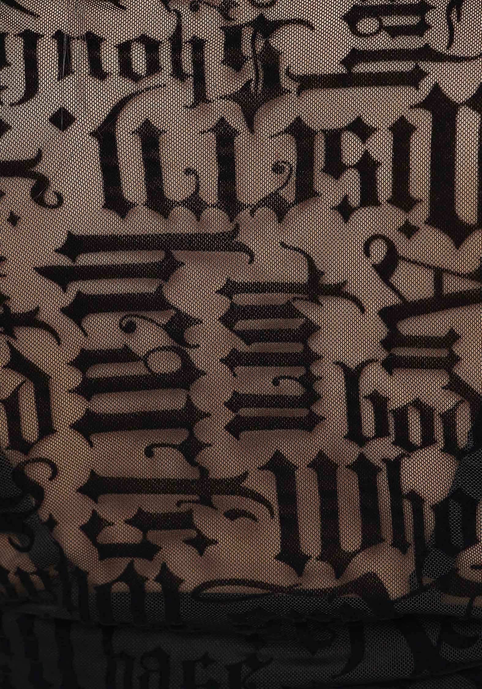 Ashes & Words Flocked Ruche Mesh Top - Image 5