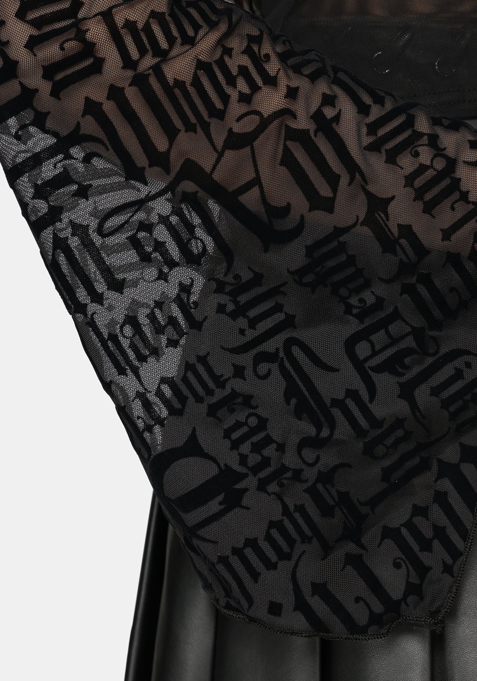 Ashes & Words Square Neck Flock Mesh Top - Image 5