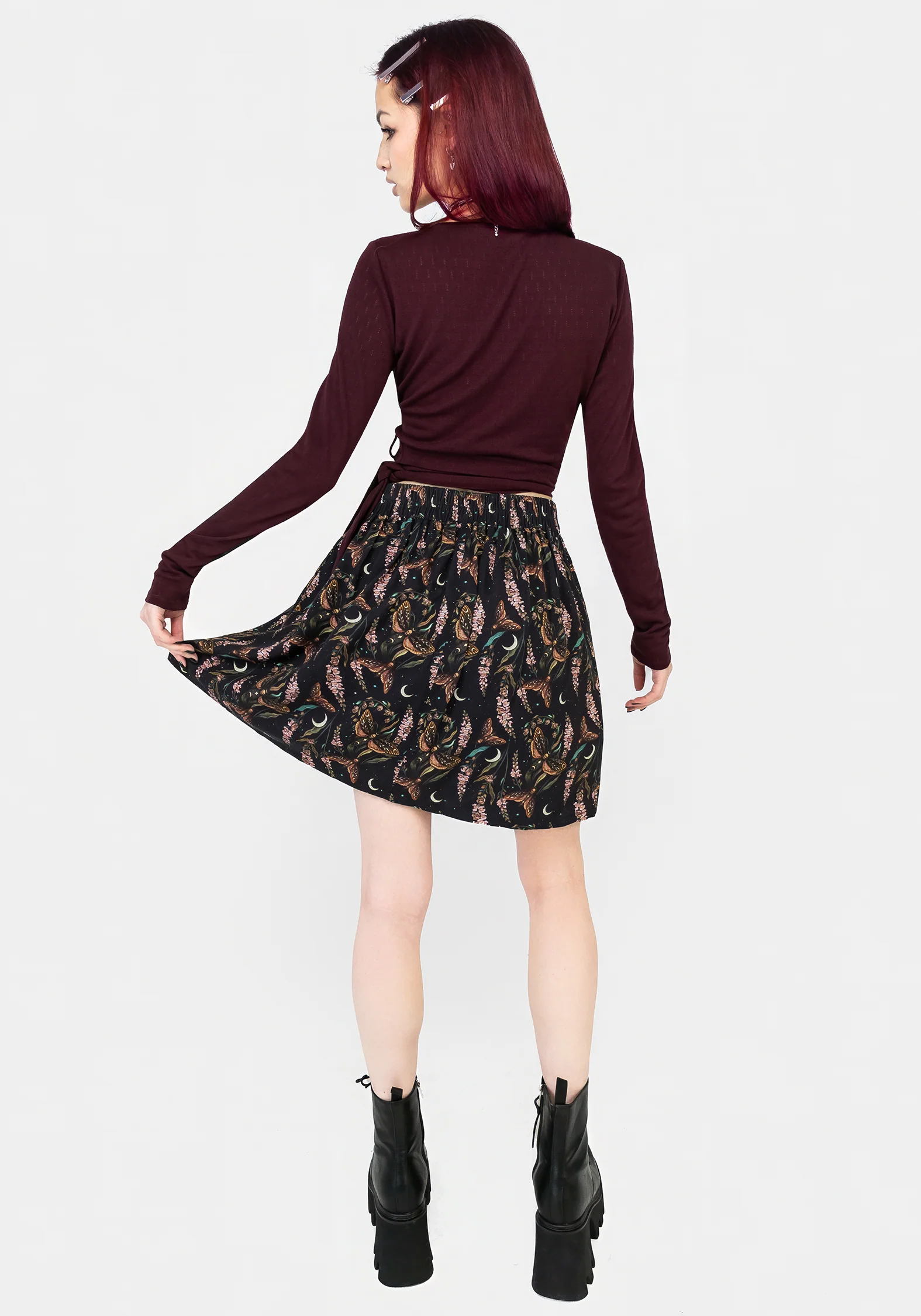 Atropos Button Front Mini Skirt - Image 3