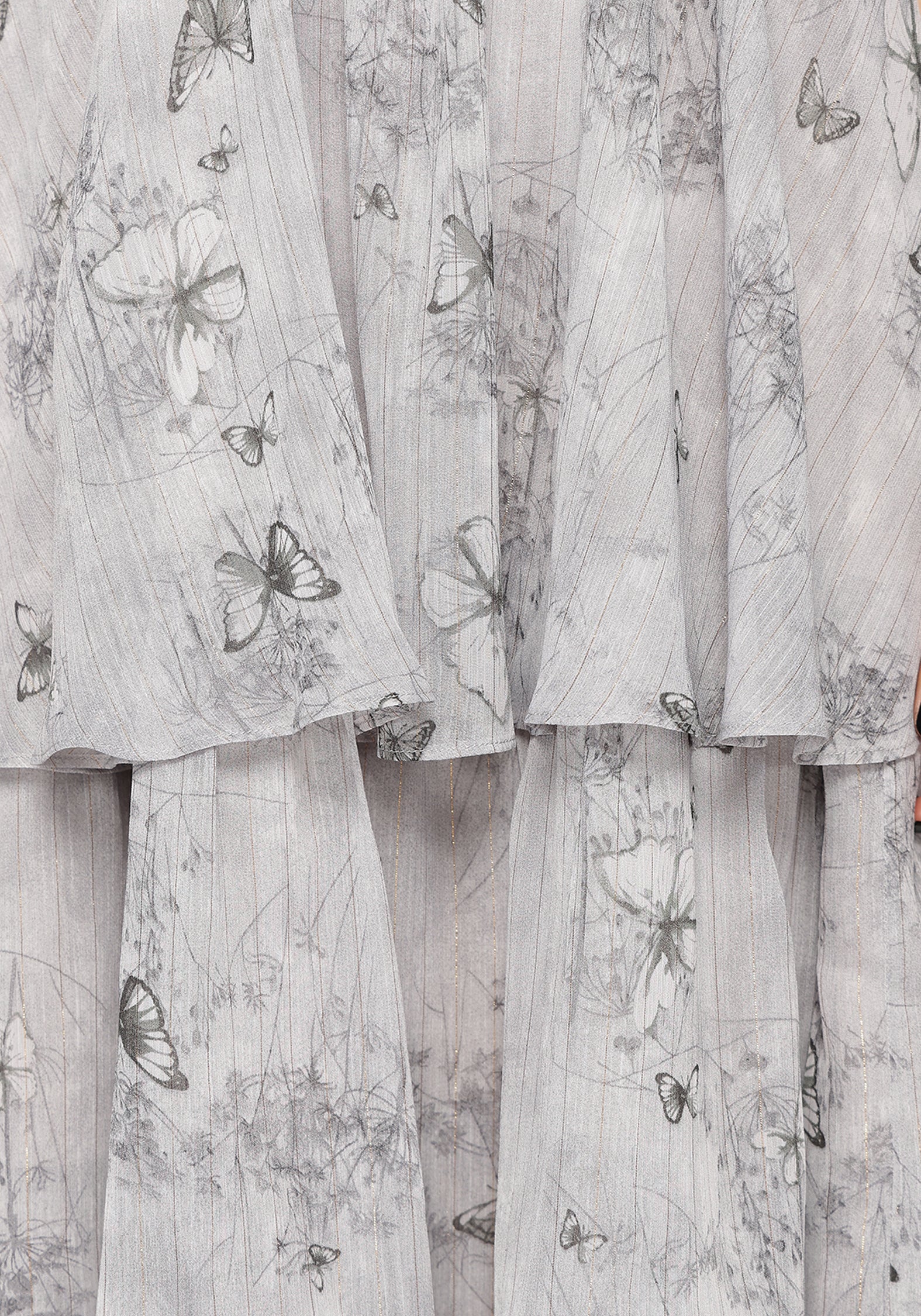 Aureline Butterfly Tiered Midi Dress - Image 5