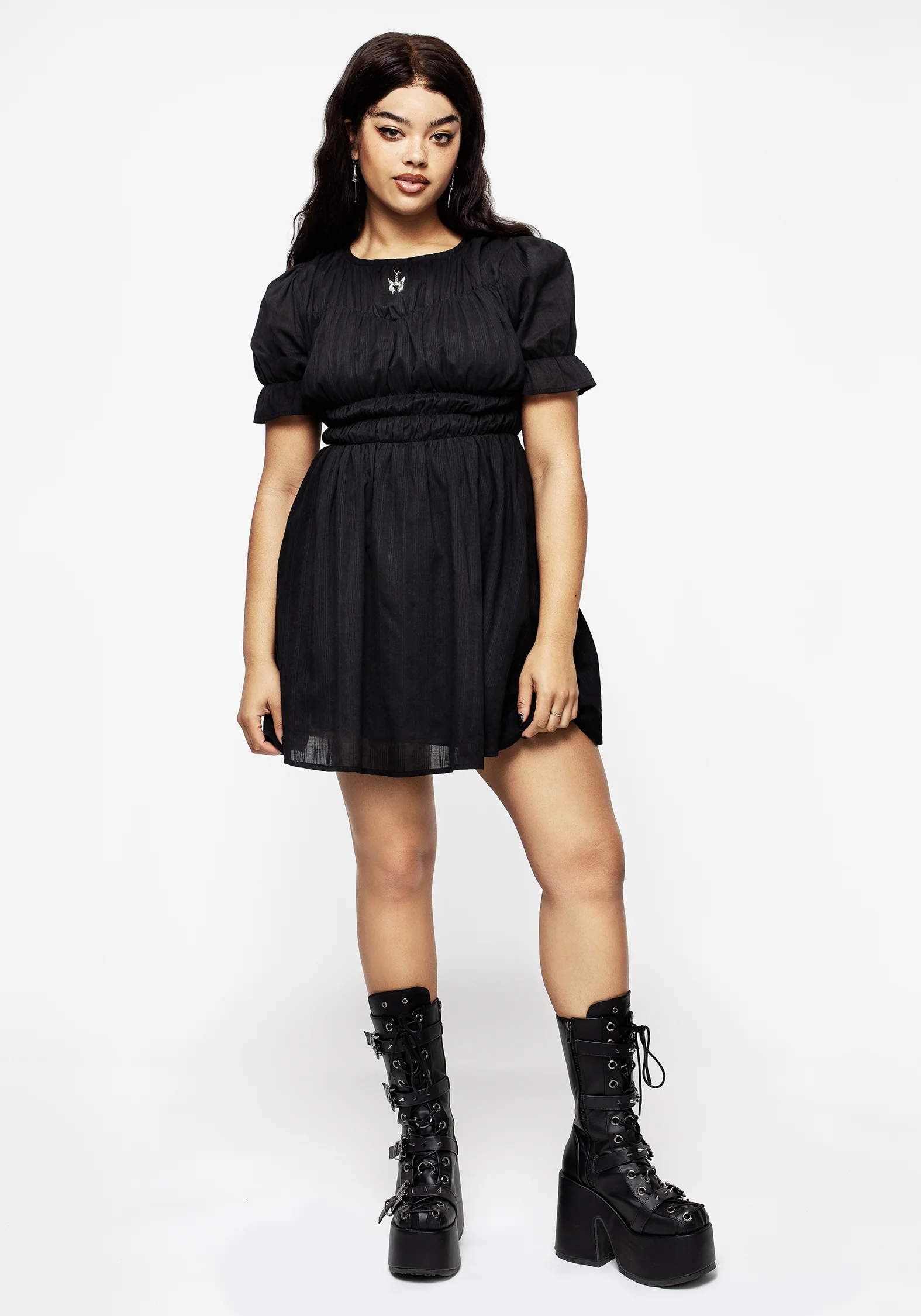 Bedelia Cotton Mini Dress - Image 4