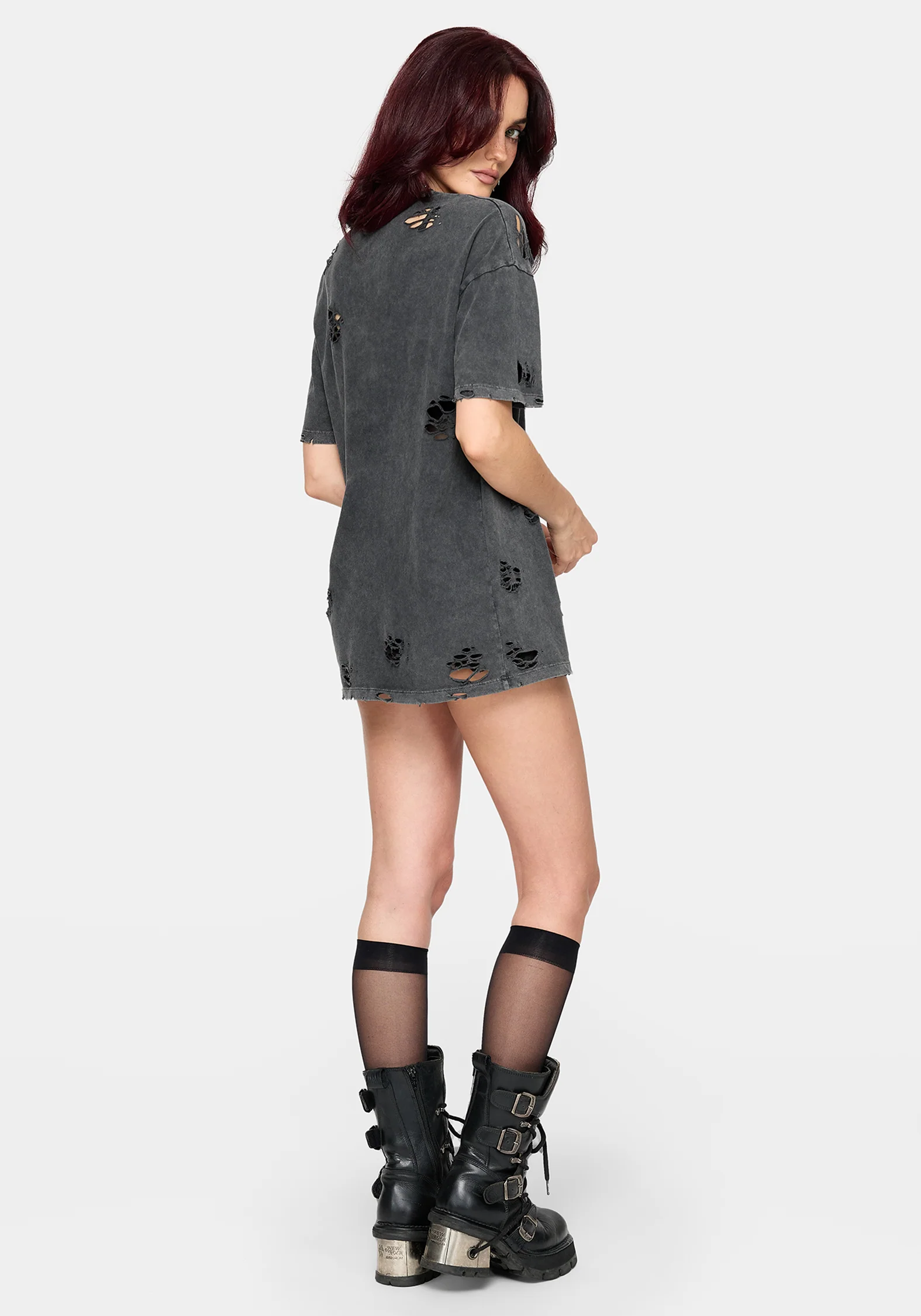 Brooke Distressed Oversized T-Shirt - Image 4