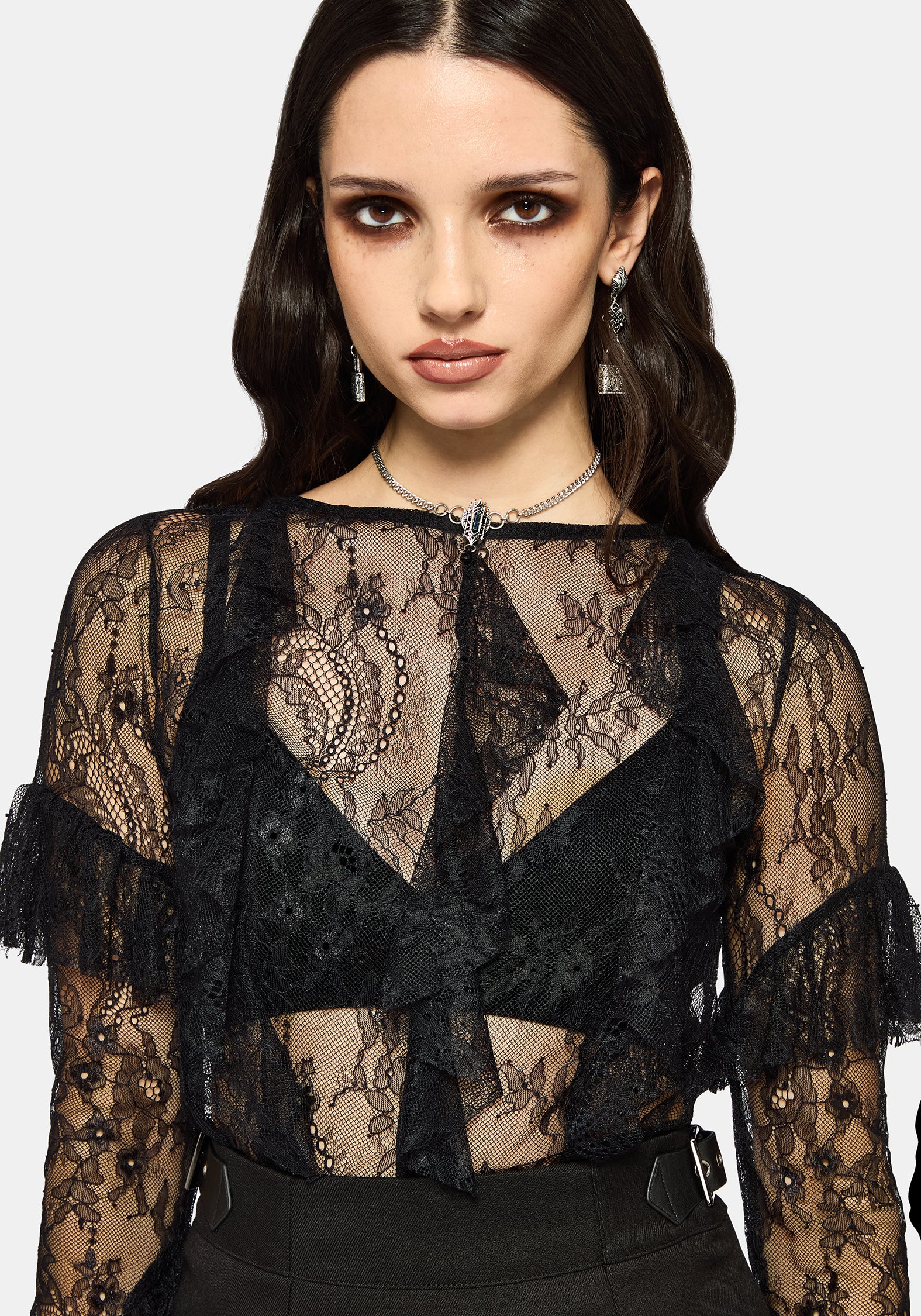 Cecilia Lace Ruffle Top - Image 2