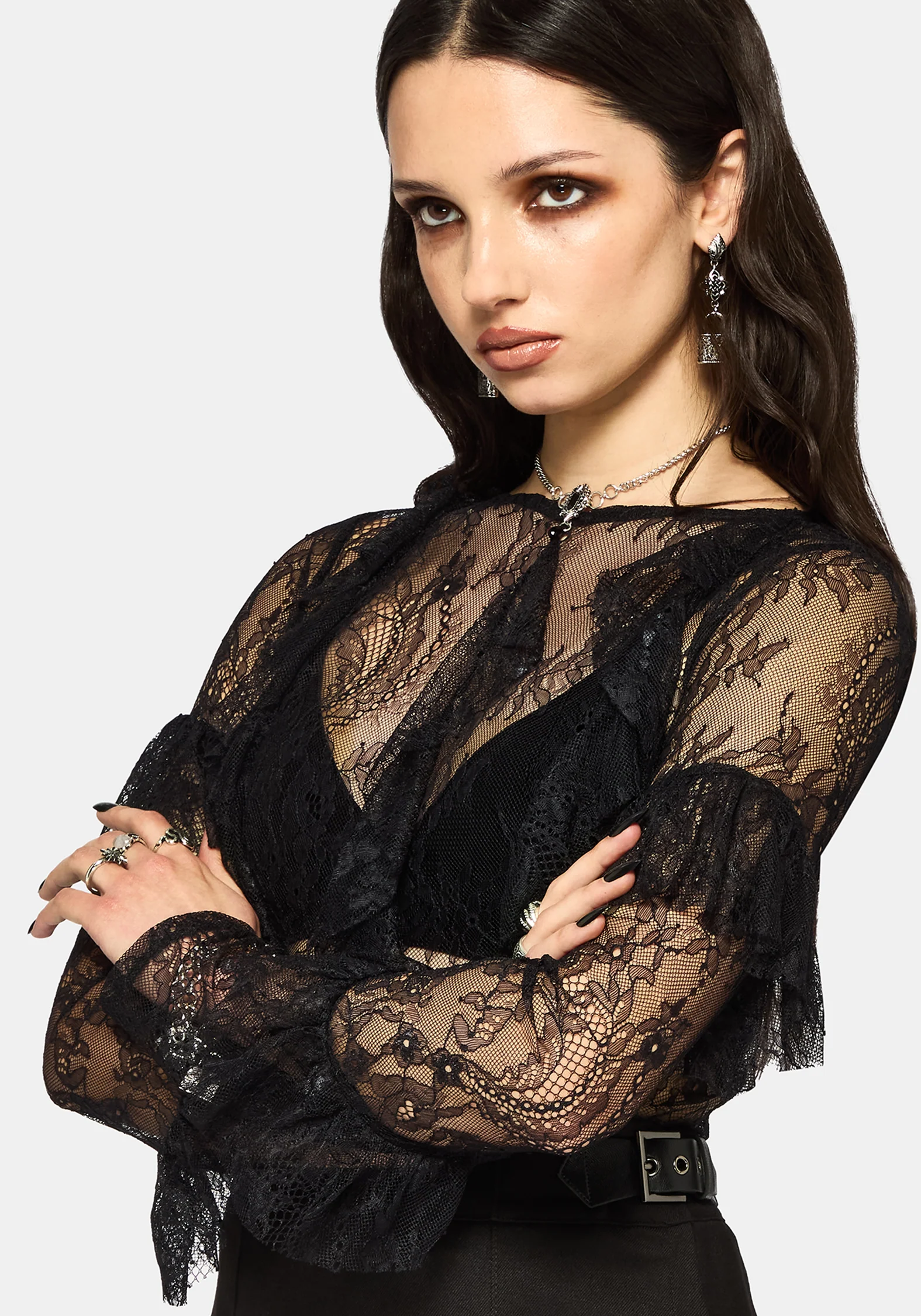 Cecilia Lace Ruffle Top - Image 4