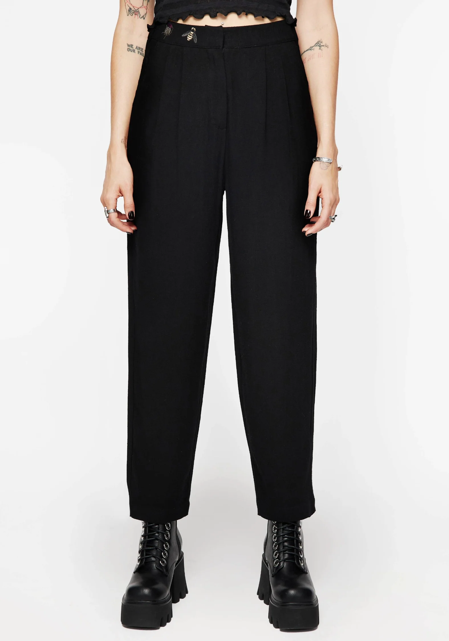 Chloris Embroidered Waist Balloon Trouser