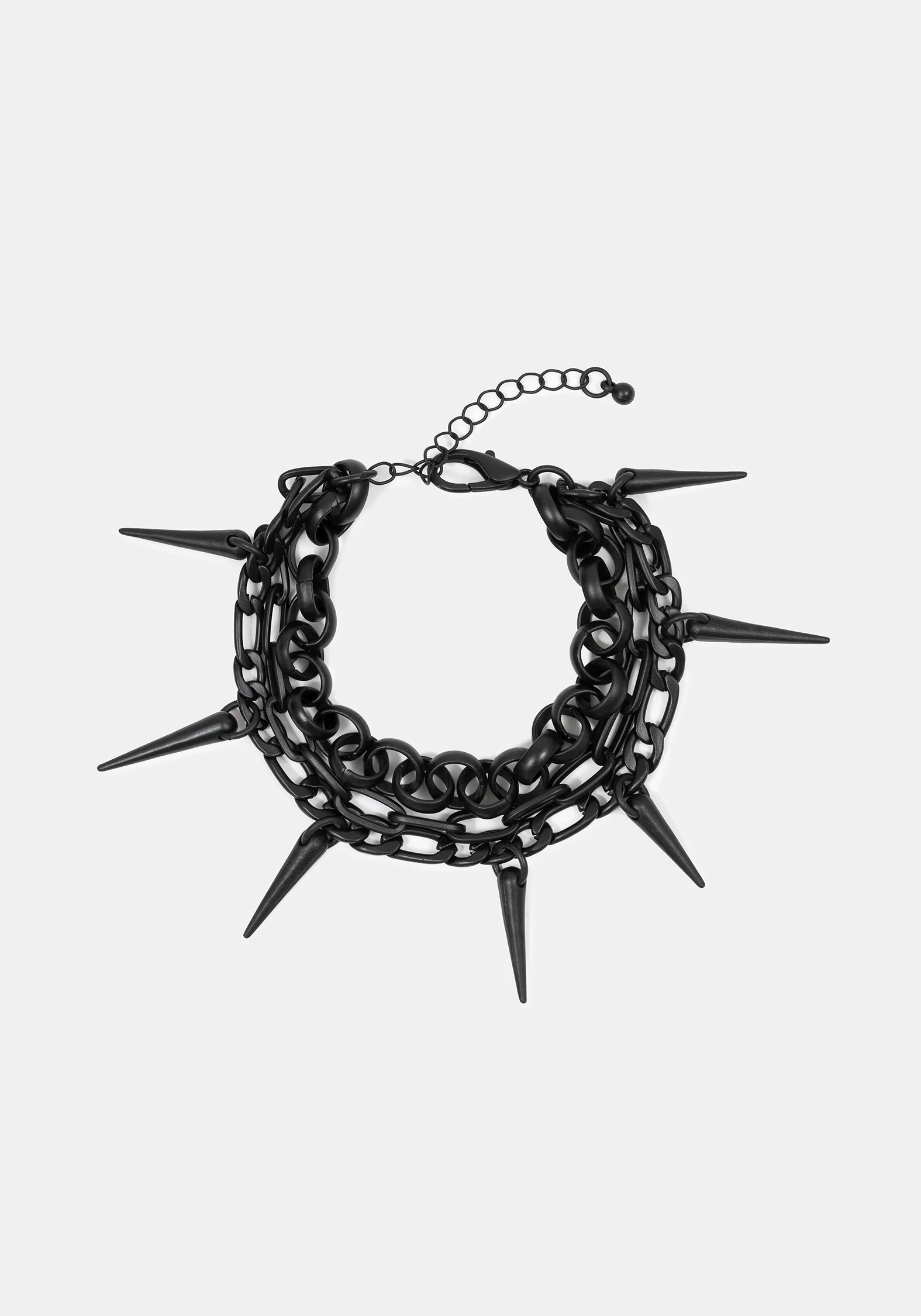 Chorx Layered Jet Chain Bracelet - Image 4