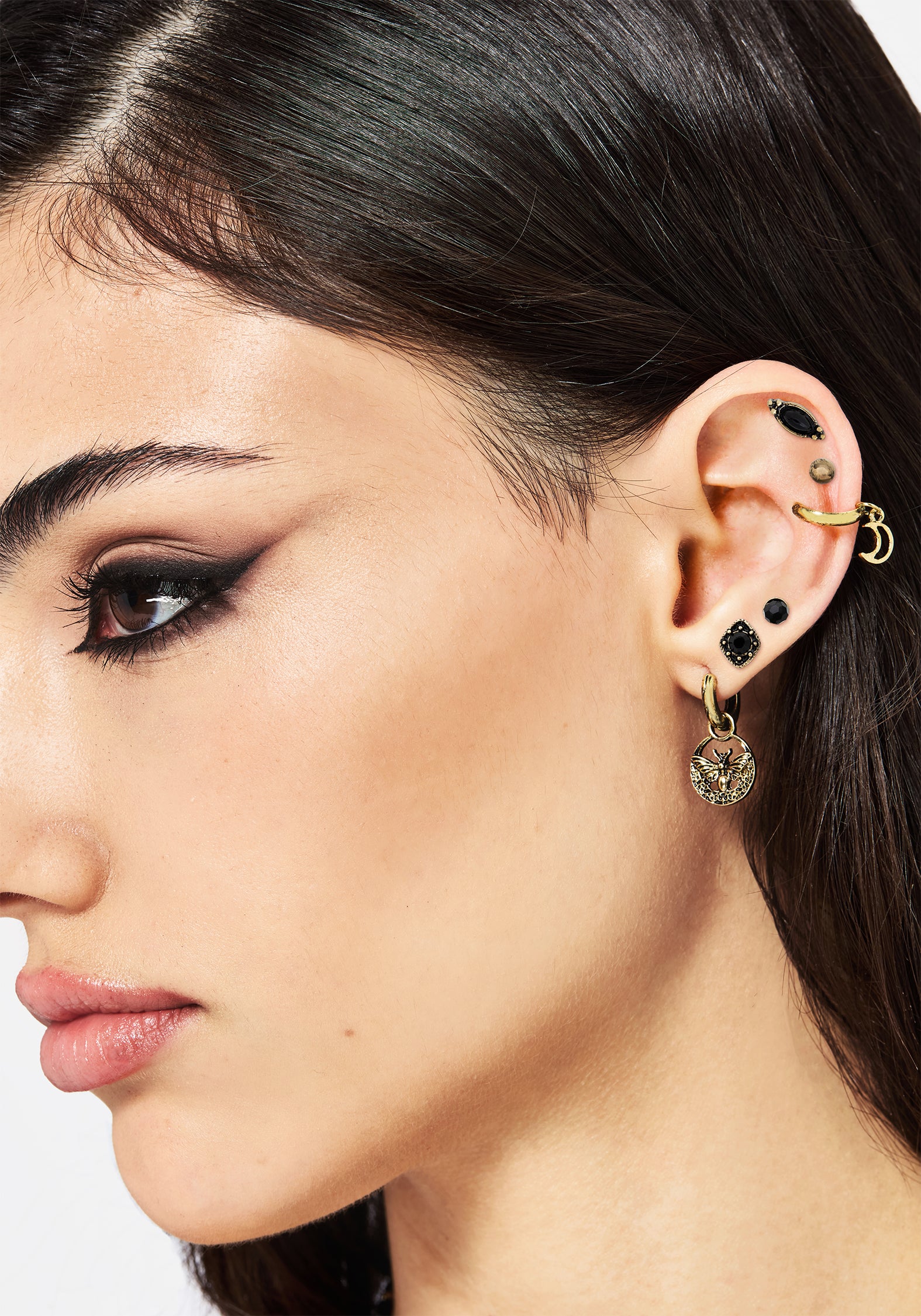 Ciela Moon Moth Earring Set - Image 2
