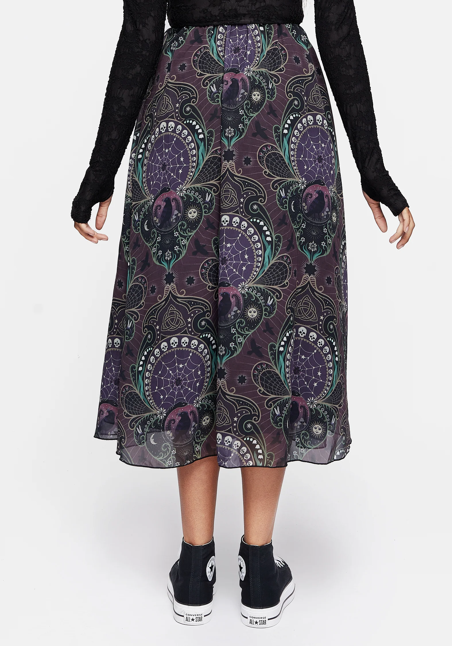 Clarette Chiffon Layered Midi Skirt - Image 3