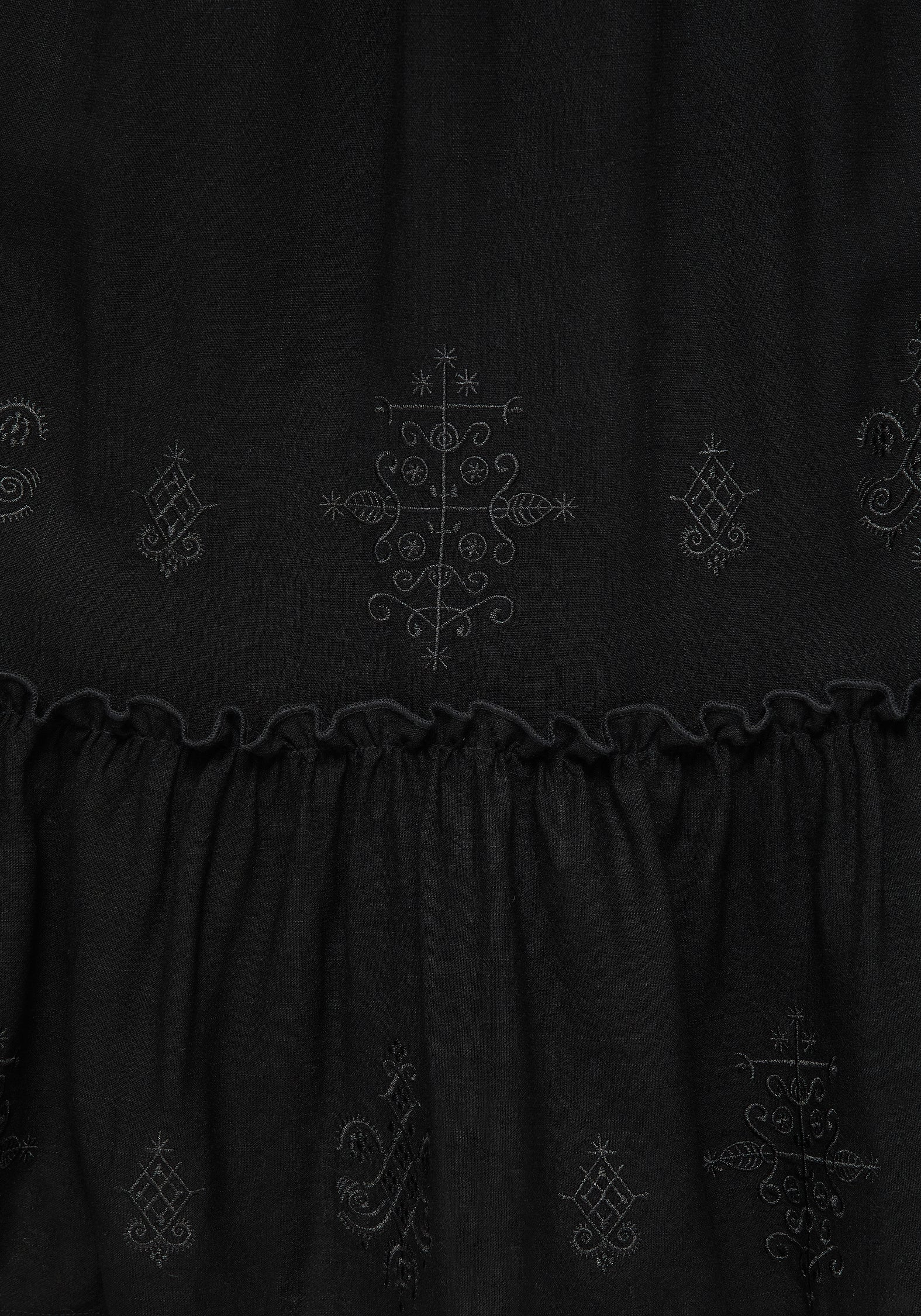 Cordata Embroidered Cami Midi Smock Dress - Image 2