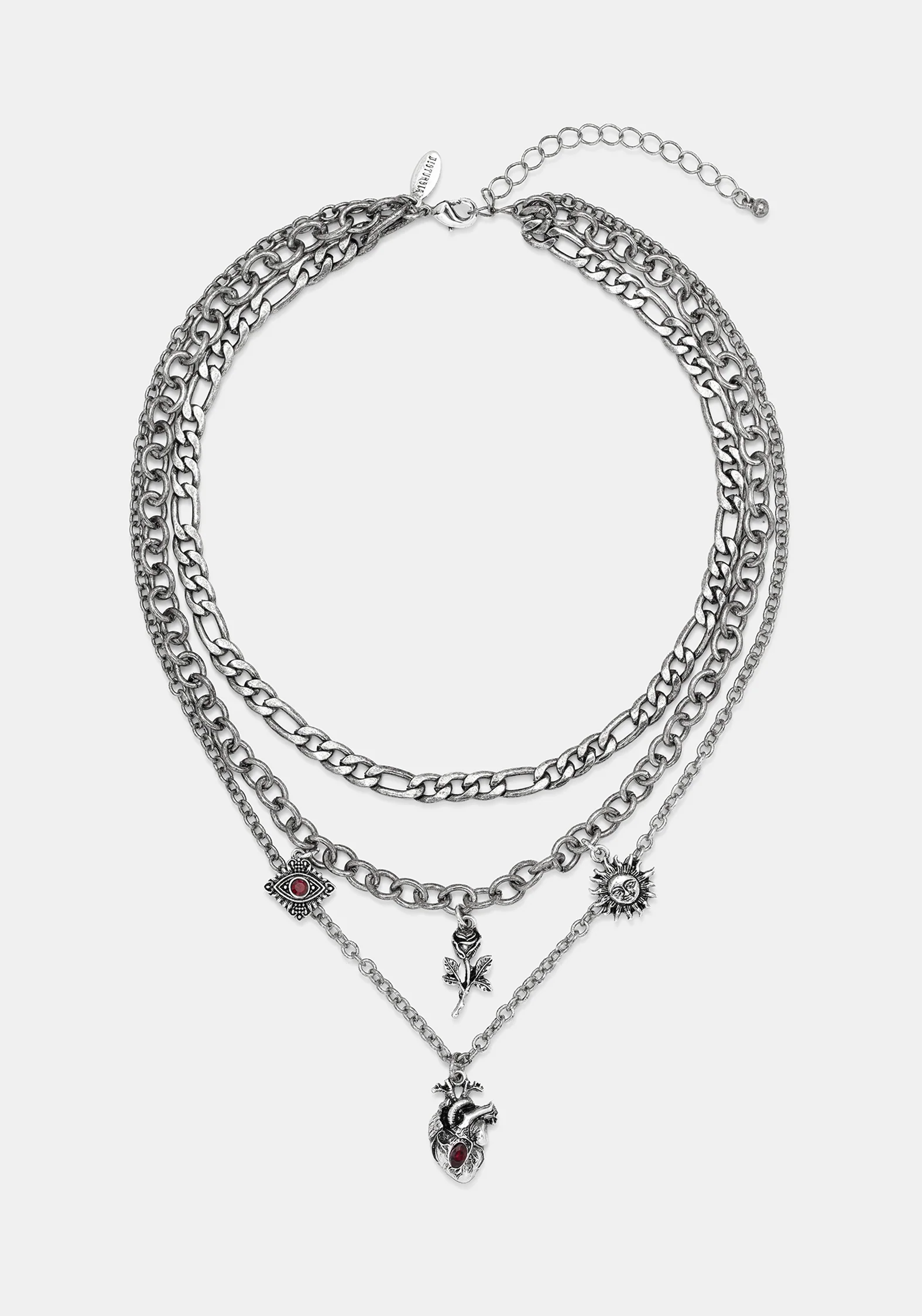 Corium and Anatomical Chain Layered Heart Necklace - Image 6