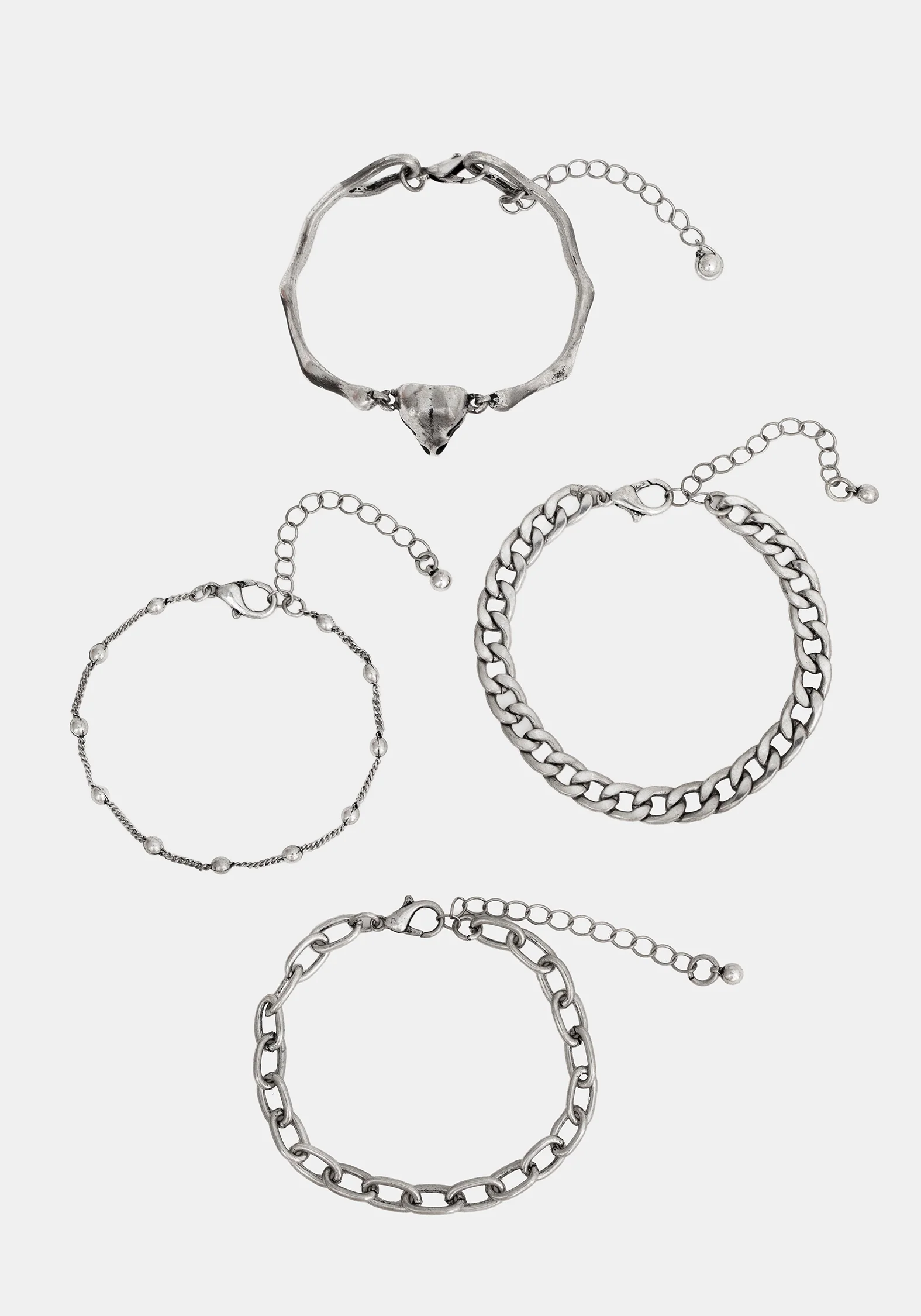 Corvus Bird Skull Bracelet Set - Image 6