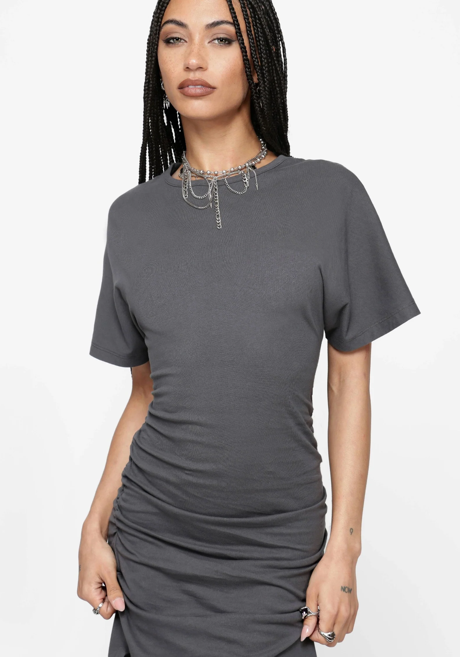 Deni Ruched Midaxi Dress - Image 4