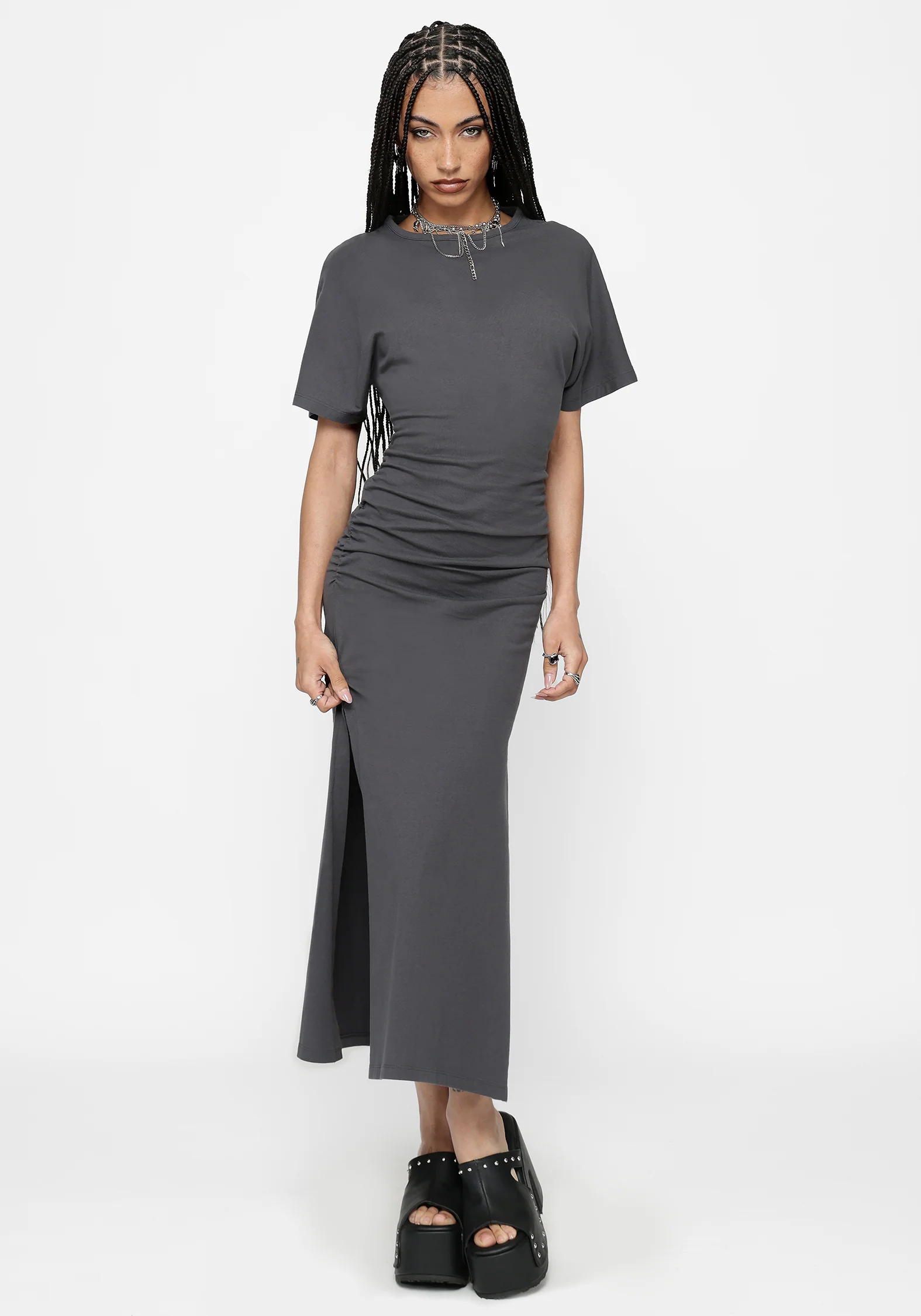 Deni Ruched Midaxi Dress - Image 5