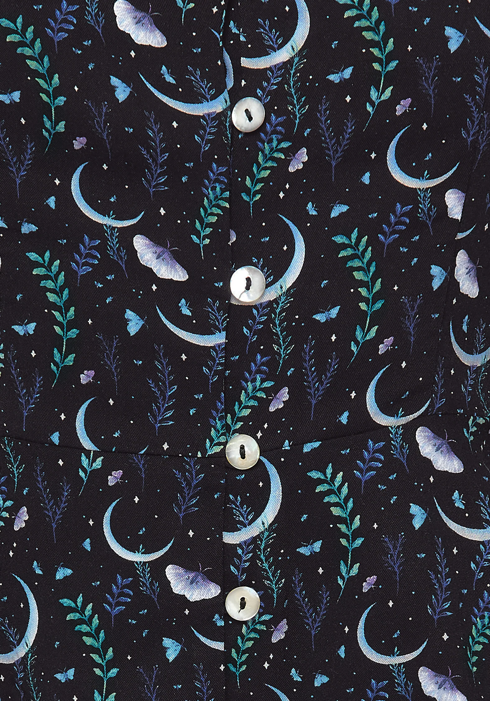 Diana Moon Moth Button Up Top - Image 2