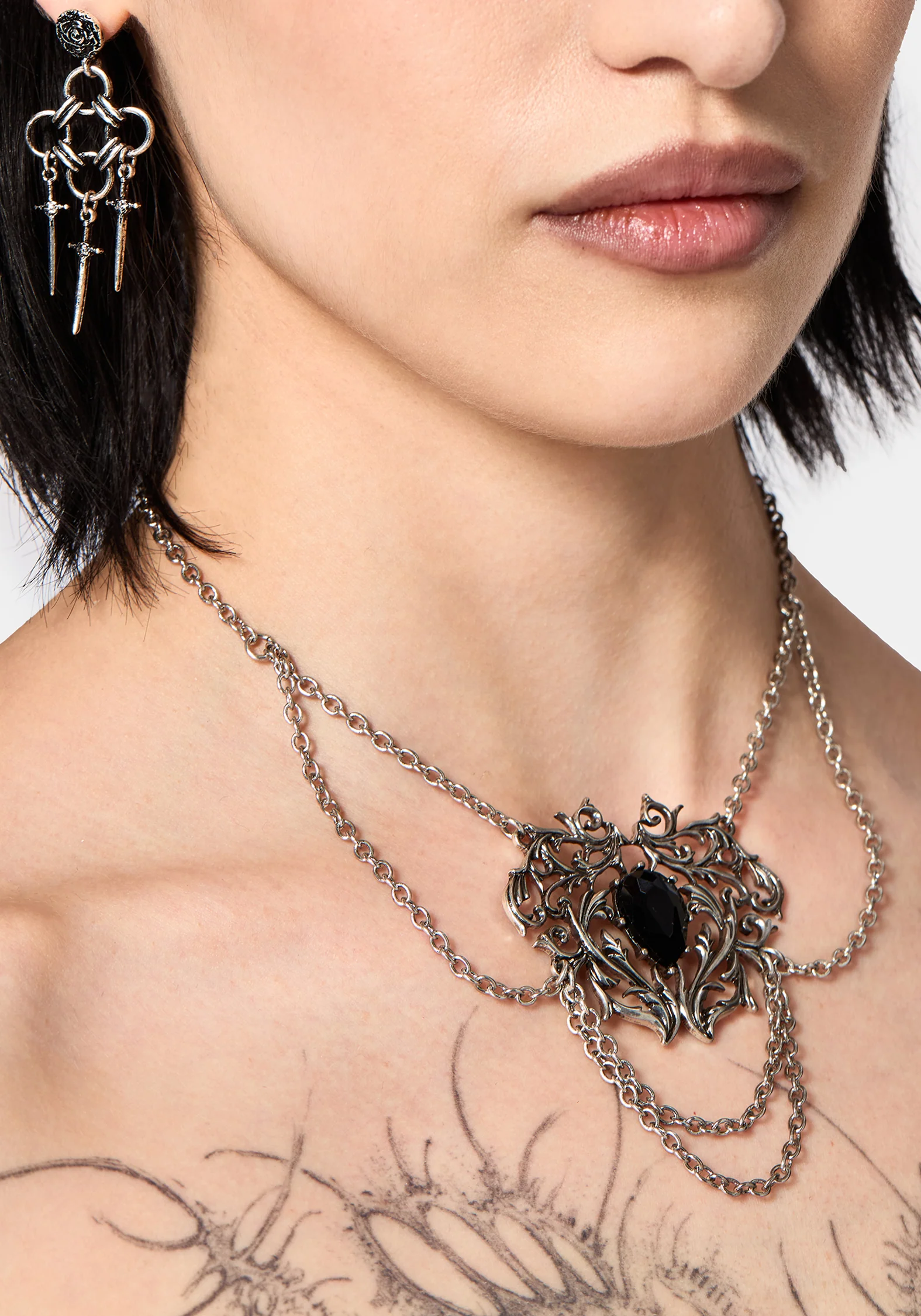 Draxo Layered Chain Necklace - Image 3