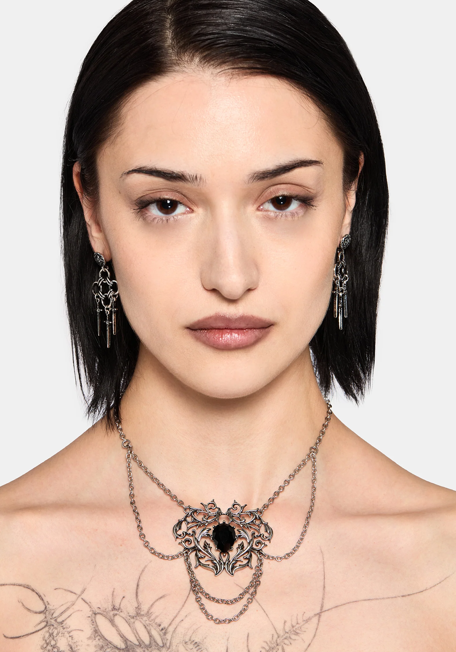 Draxo Layered Chain Necklace - Image 4