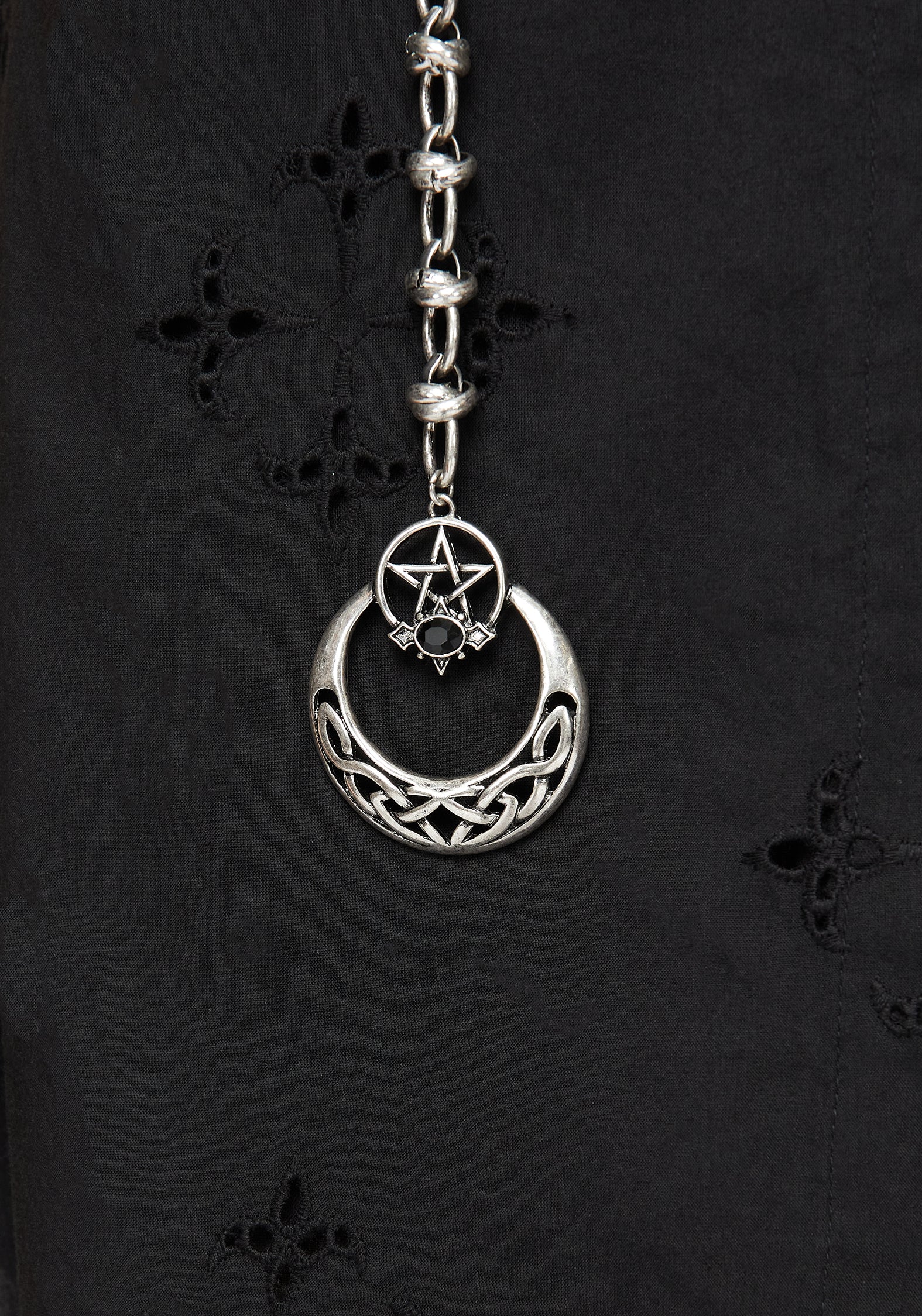 Druantia Pentagram Moon Chain Belt - Image 2