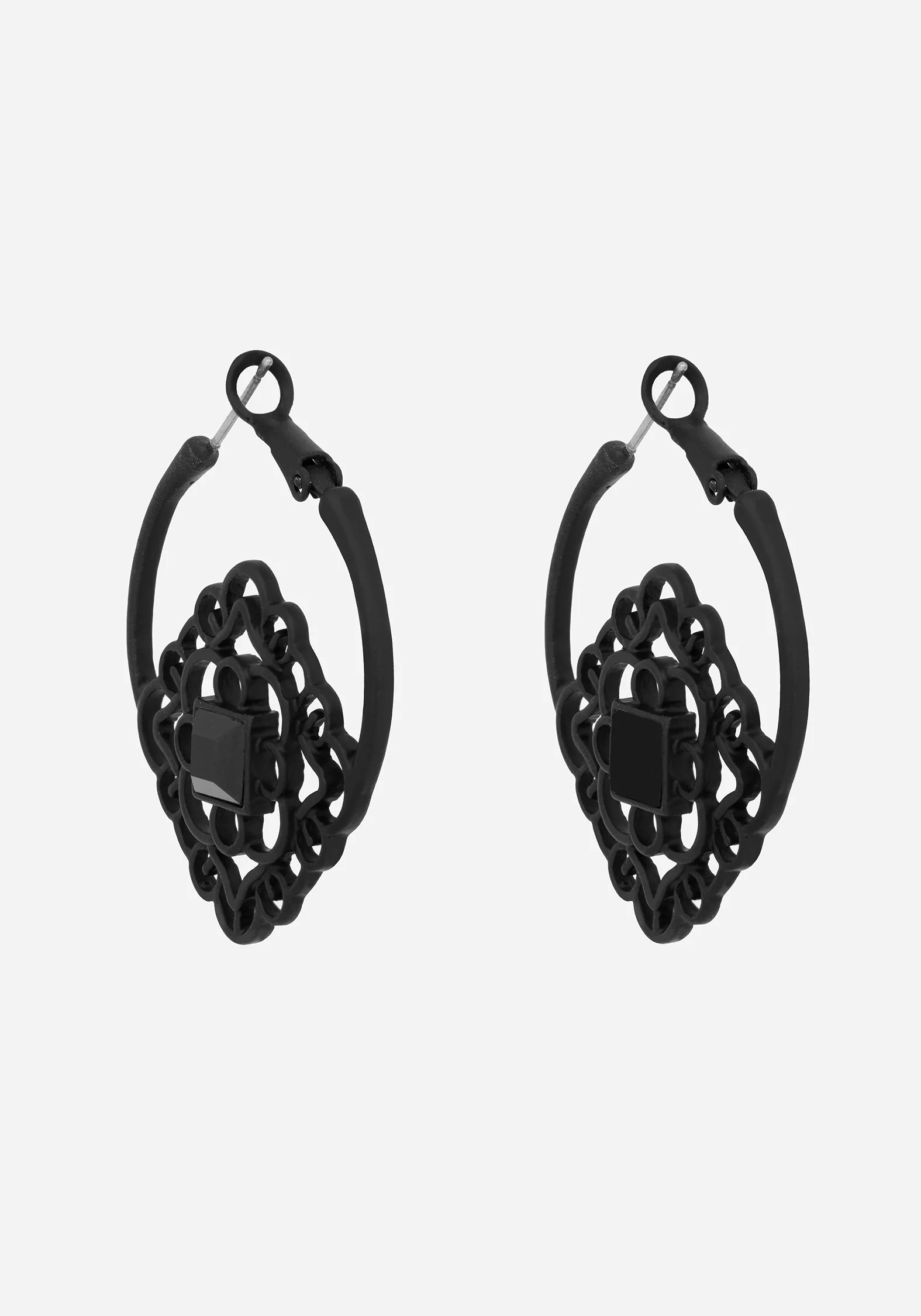 Elaine Ornate Hoop Earrings - Image 5