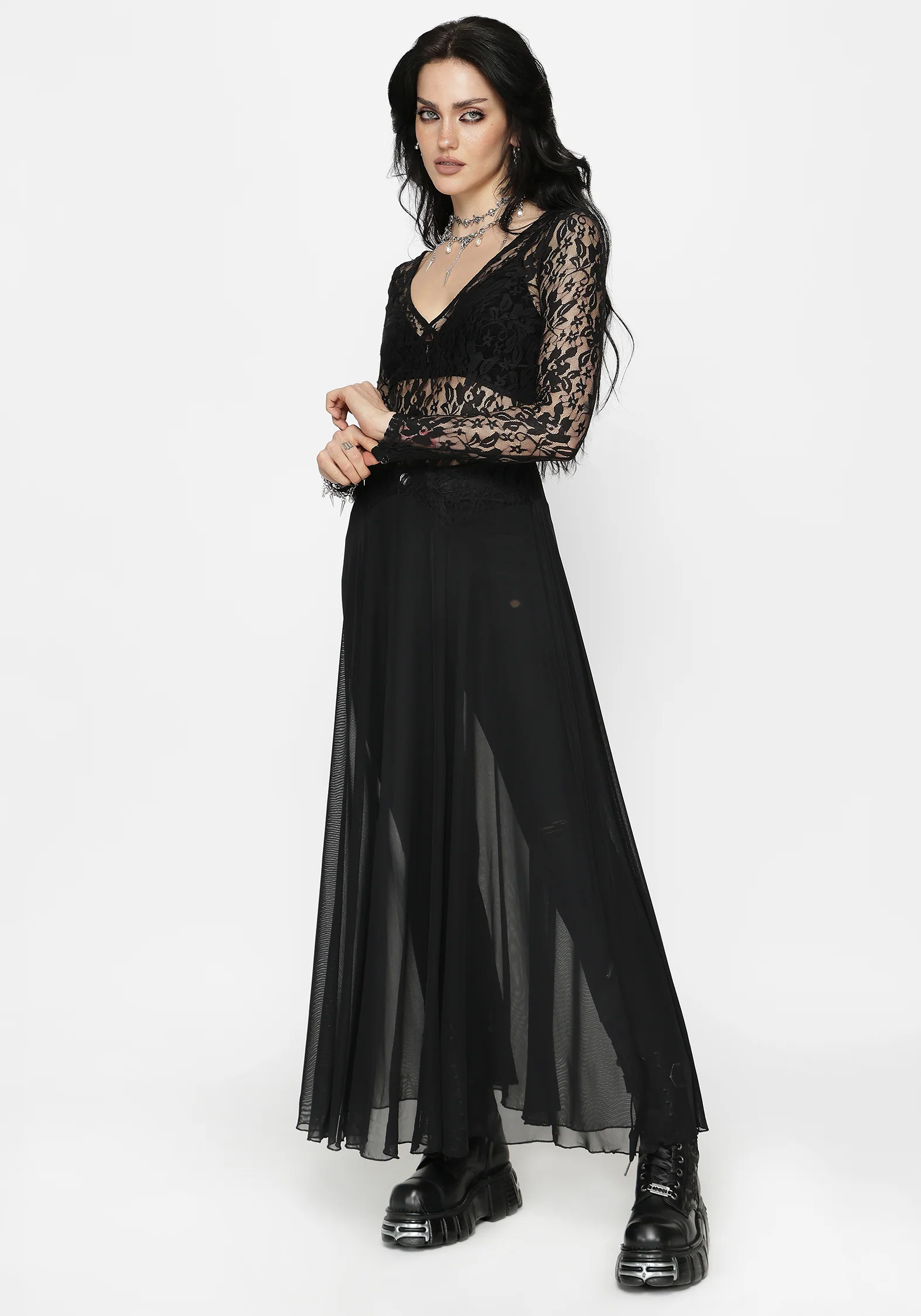 Eltharia Lace Bodice Maxi Dress - Image 4