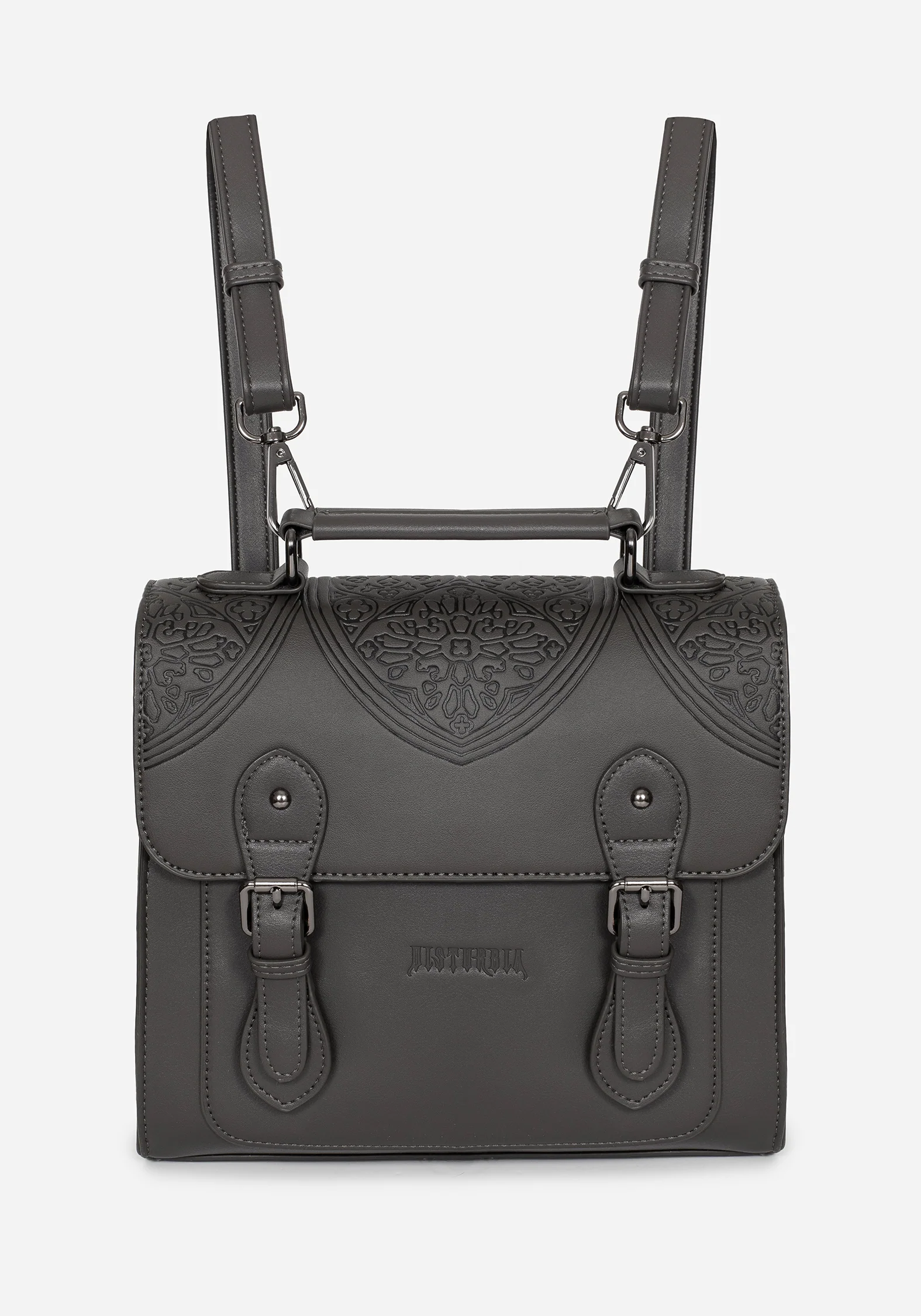 Esther Debossed Satchel Backpack - Image 9