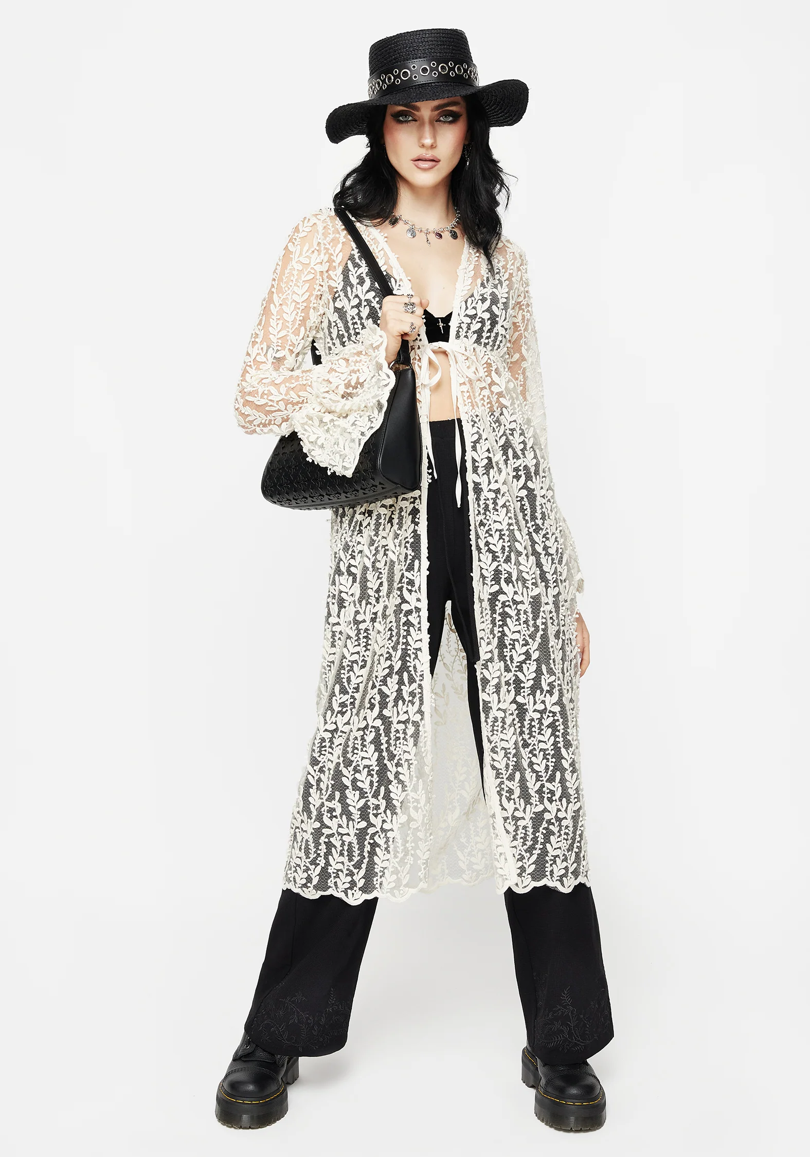 Evangeline Lace Kimono - Image 8
