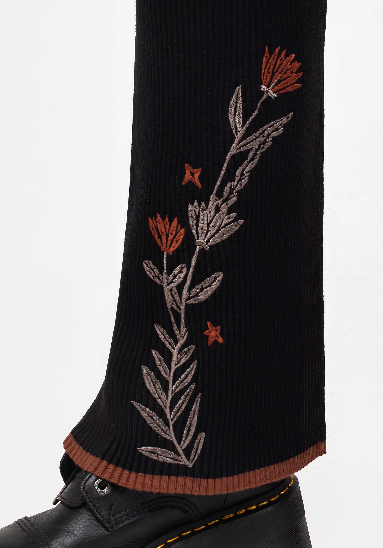 Foxfire Embroidered Knit Joggers - Image 2