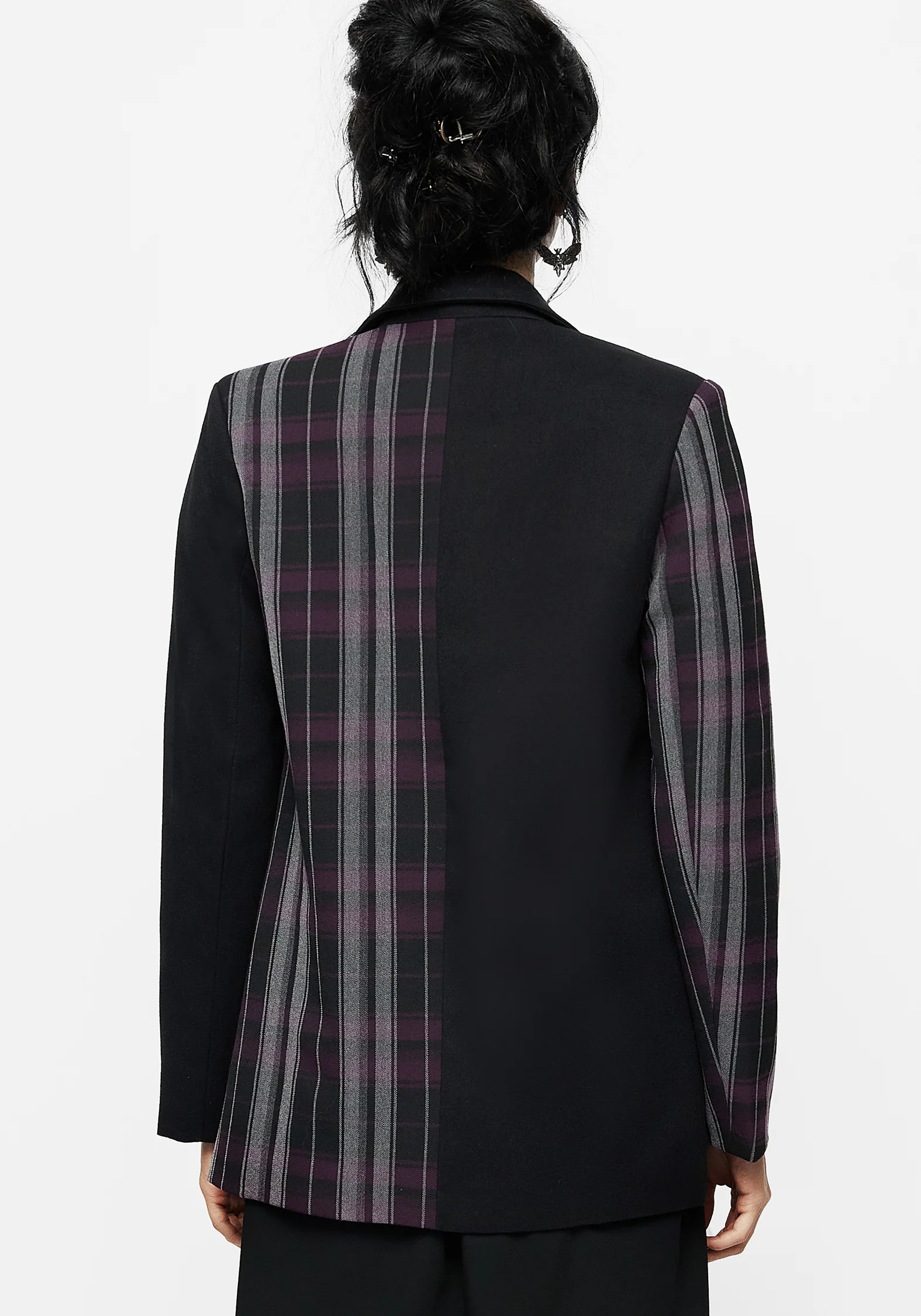 Gambit Spliced Check Blazer - Image 3
