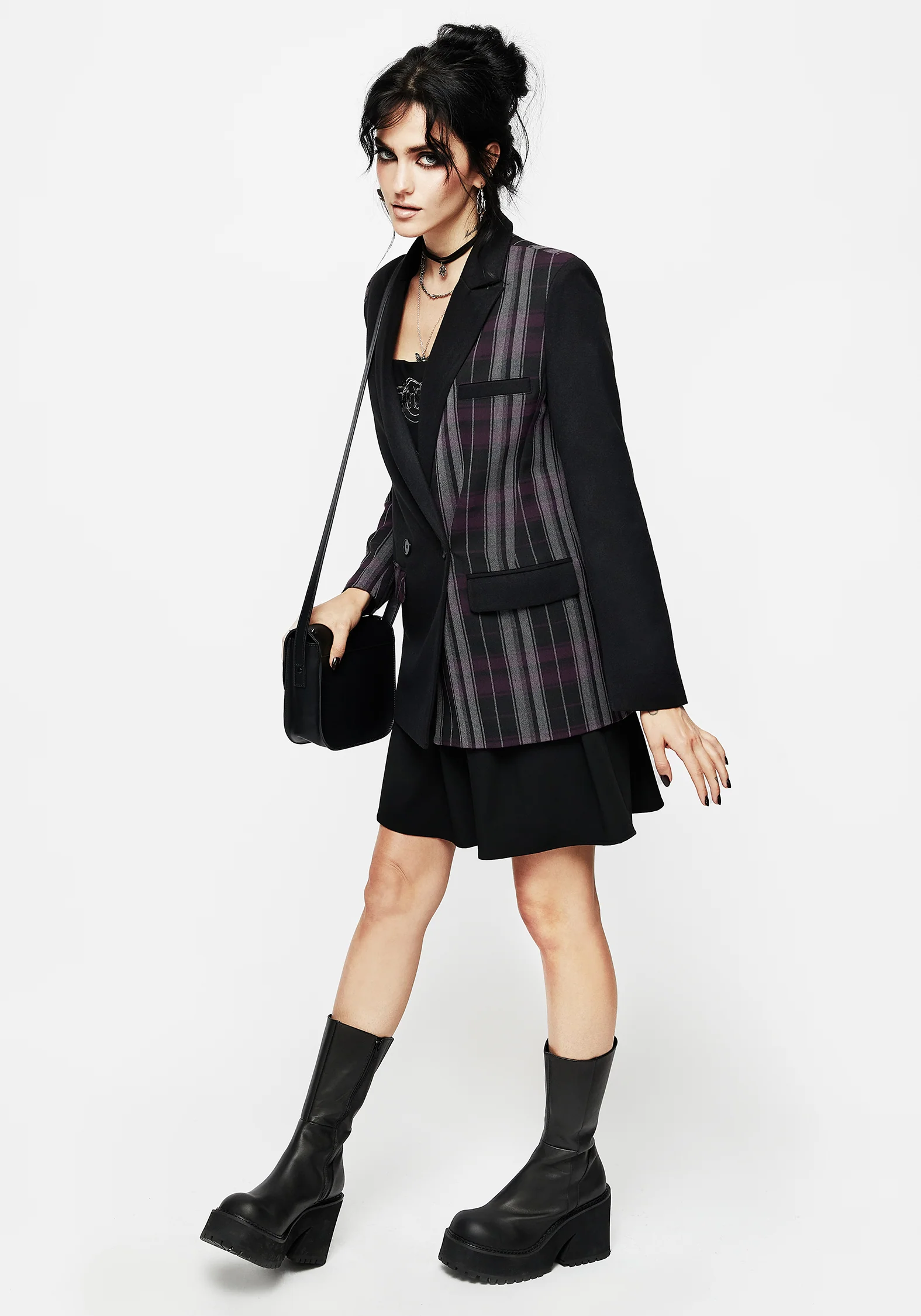 Gambit Spliced Check Blazer - Image 9