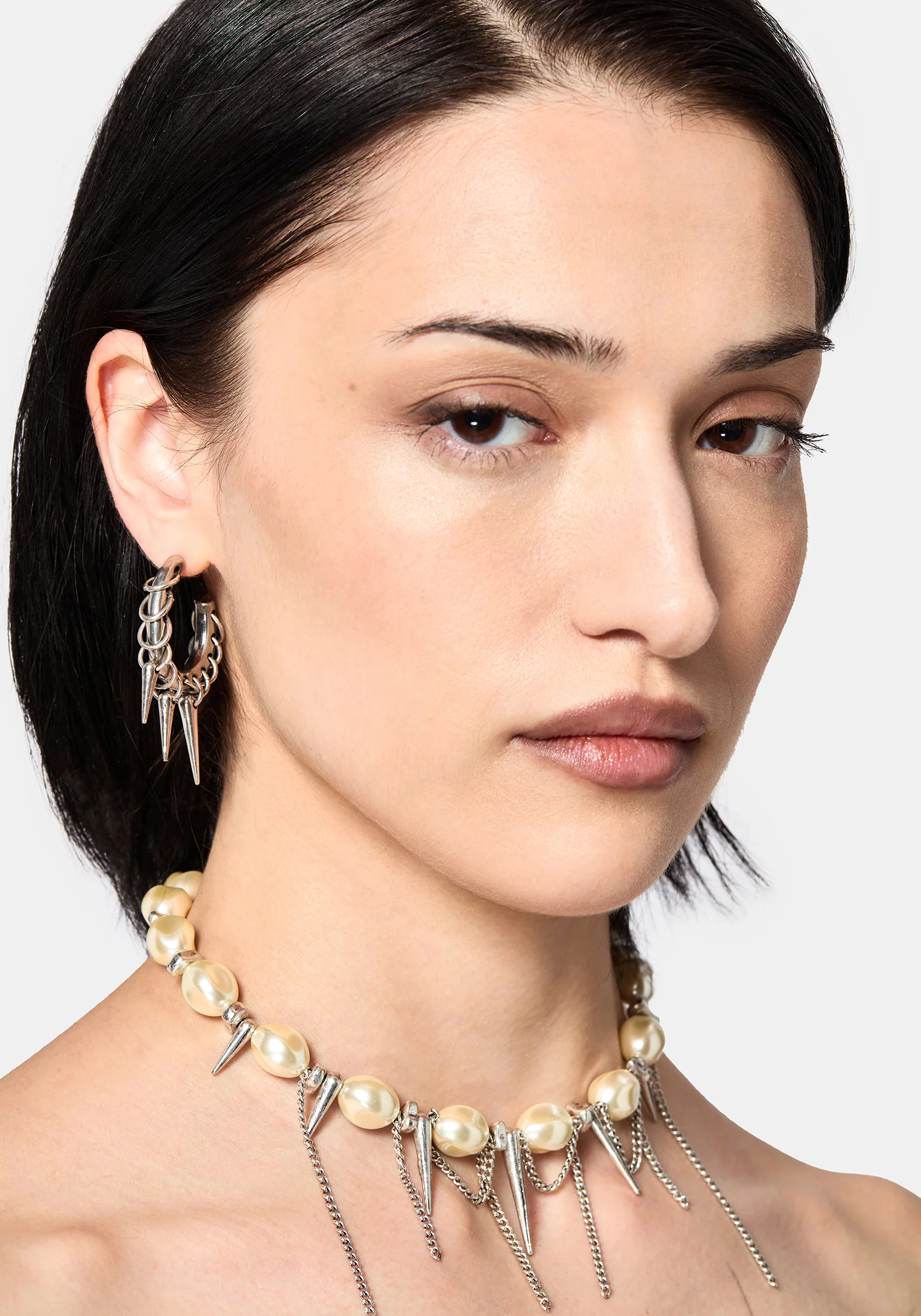 Gloryx Spike Pierced Hoops - Image 3
