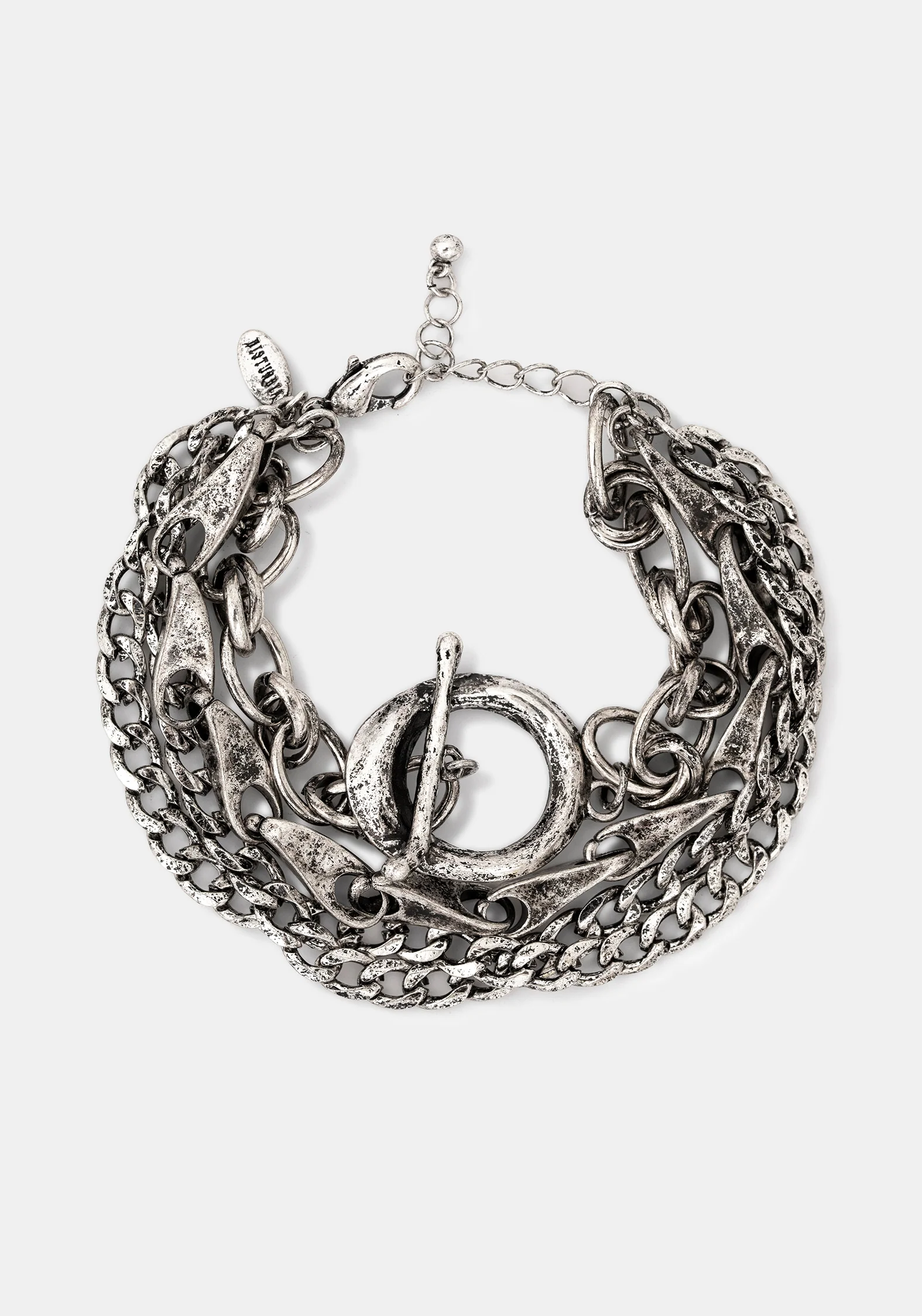 Golia Layered T-Bar Chain Bracelet - Image 5