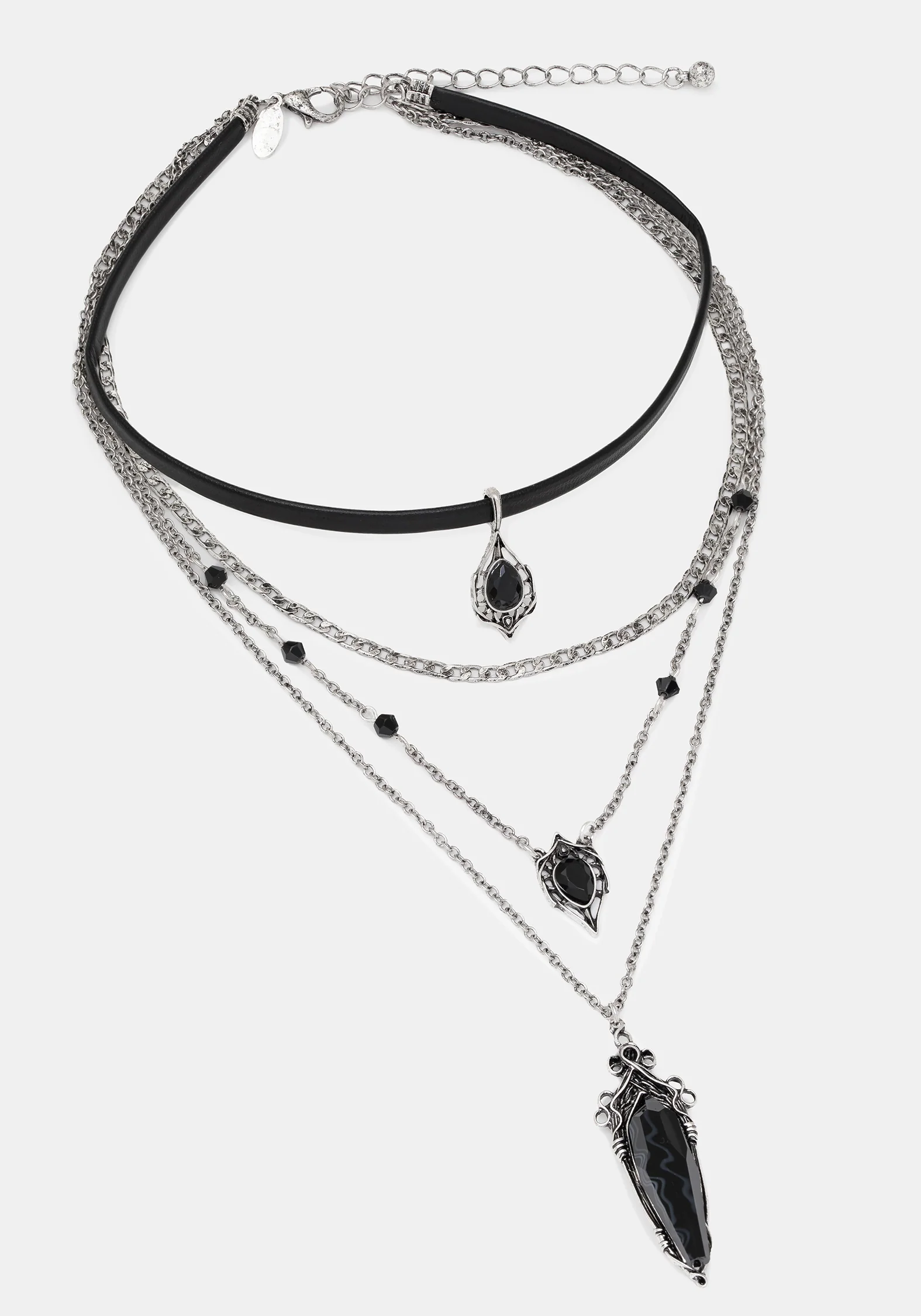 Gothique Stone Layered Necklace - Image 4