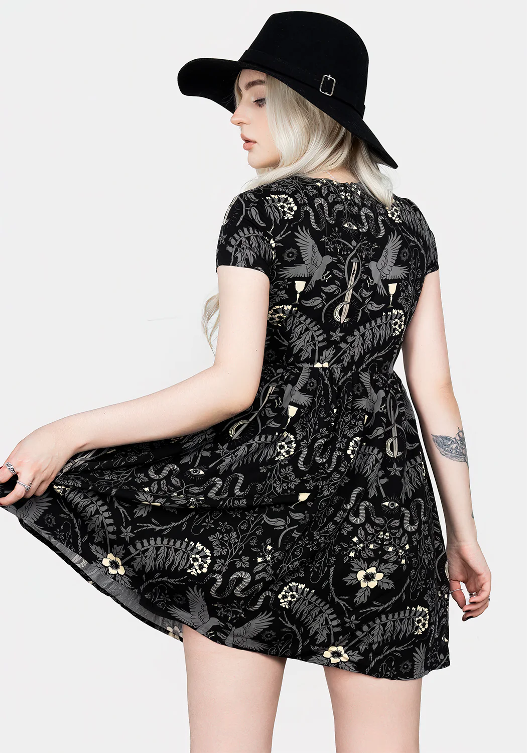 Hecate's Garden Skater Mini Dress - Image 3