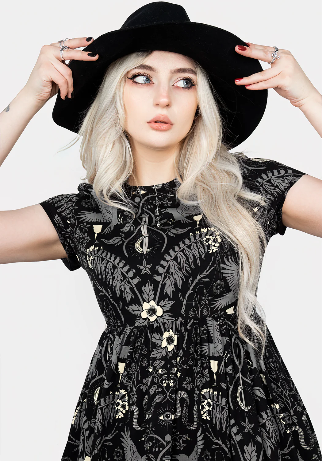 Hecate's Garden Skater Mini Dress - Image 4