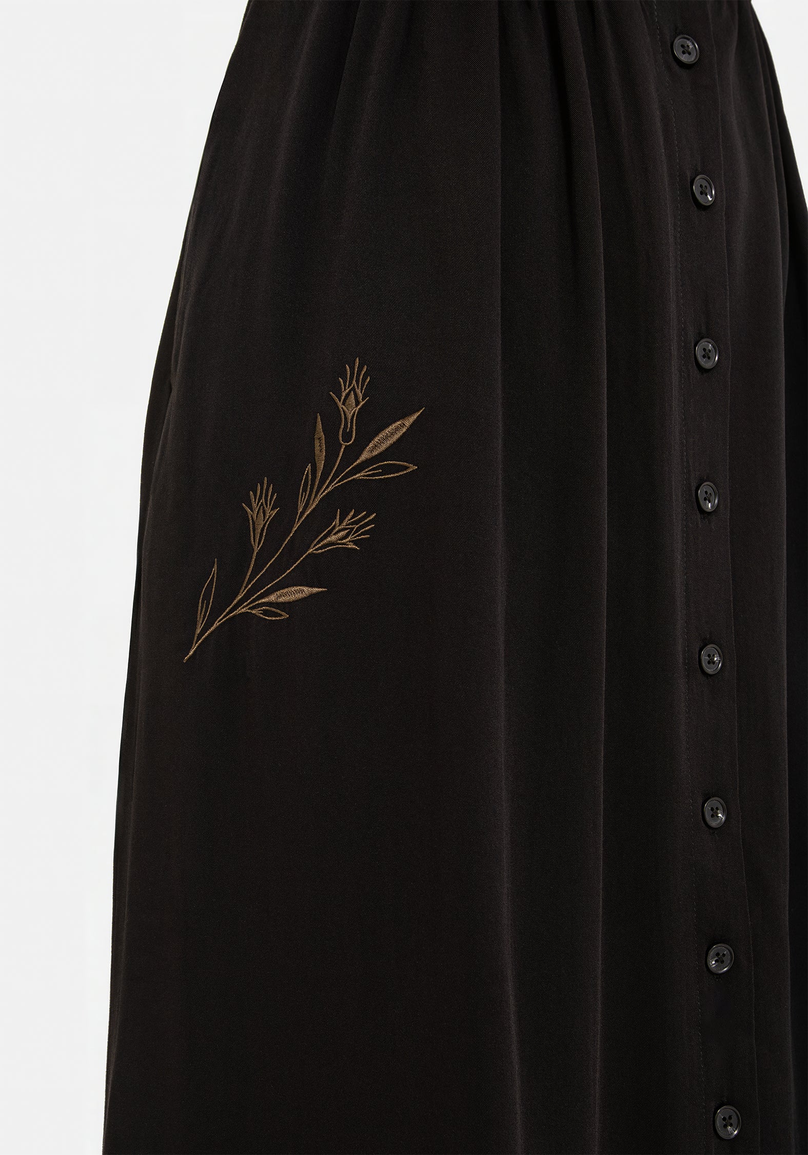 Hester Embroidered Button Up Midi Shirt Dress - Image 7