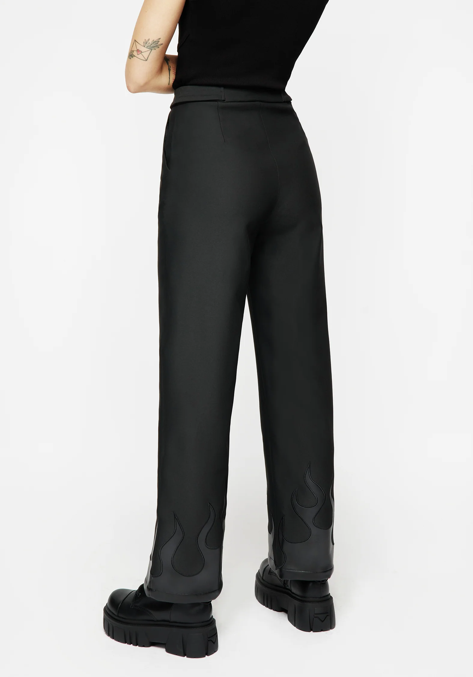 Ignite Faux Leather Tailored Trousers - Image 3