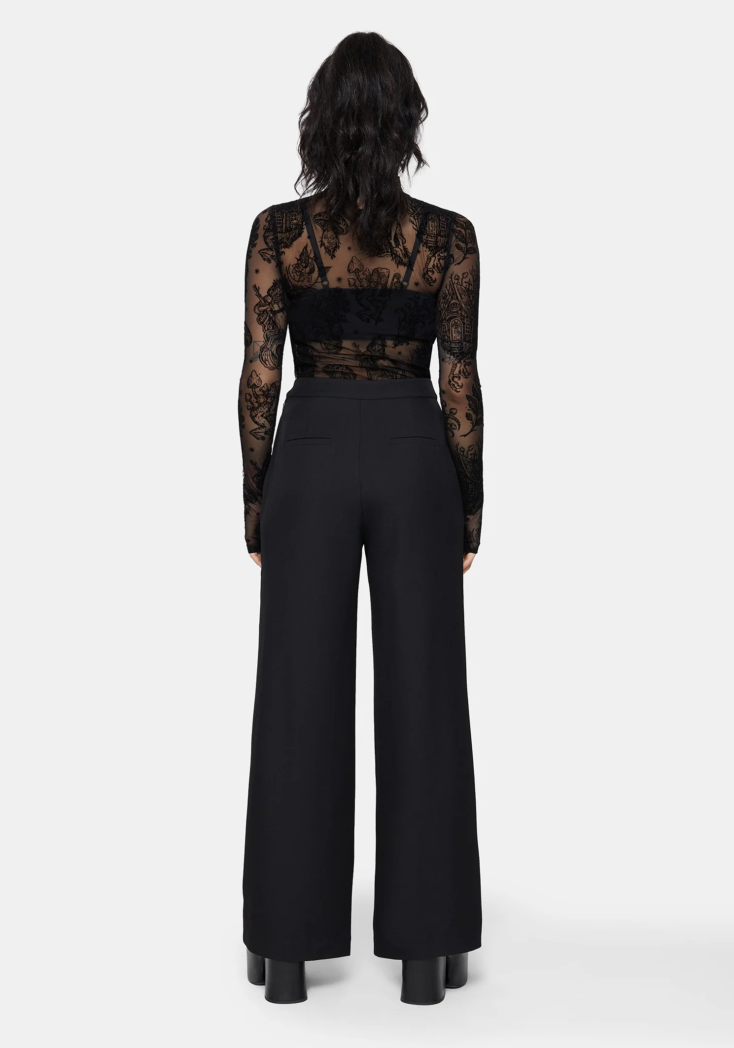 Iris Celestial Side Button Tailored Trousers - Image 3