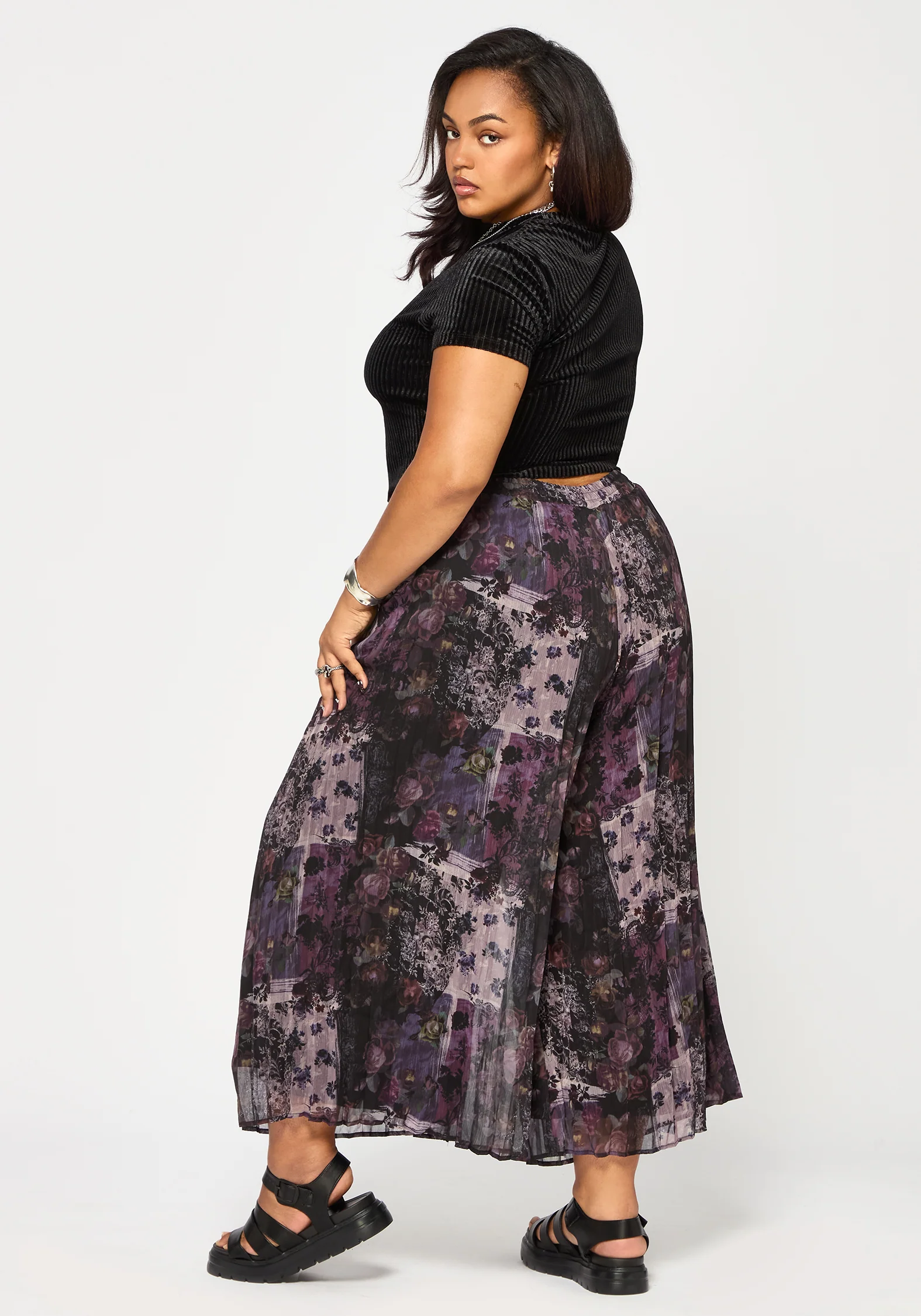 Iskra Mystic Floral Chiffon Culotte - Image 10