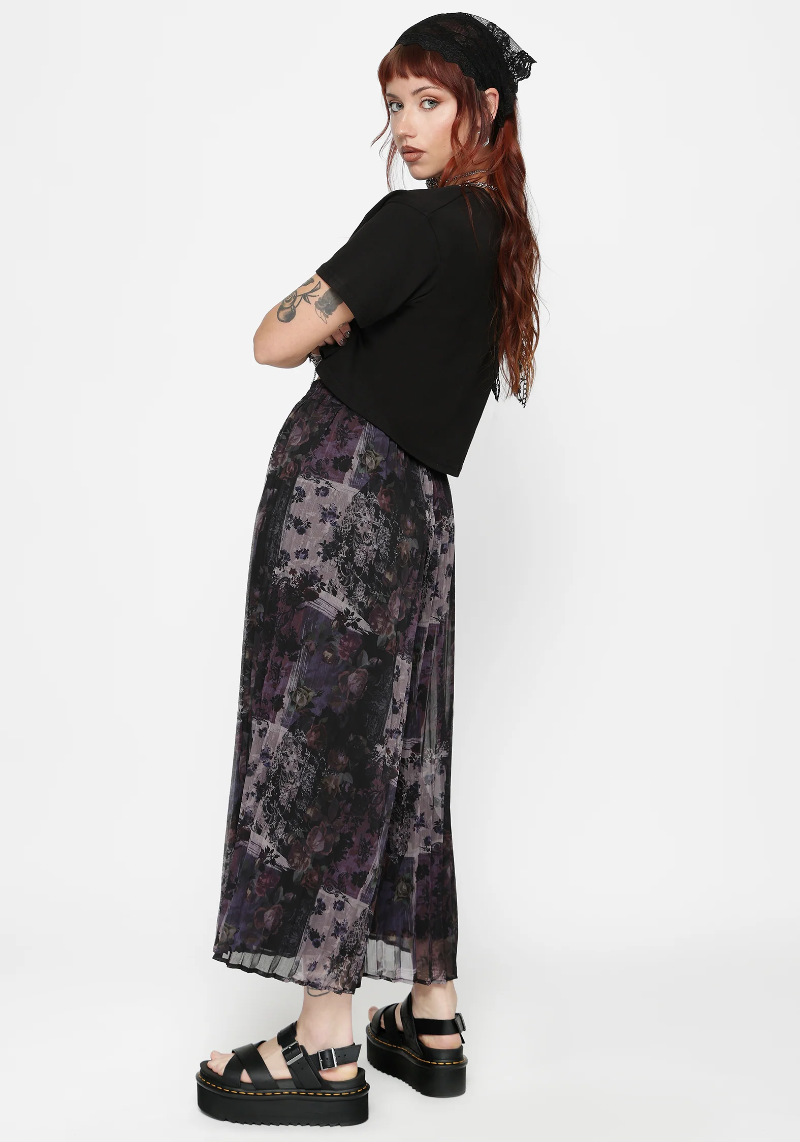 Iskra Mystic Floral Chiffon Culotte - Image 4