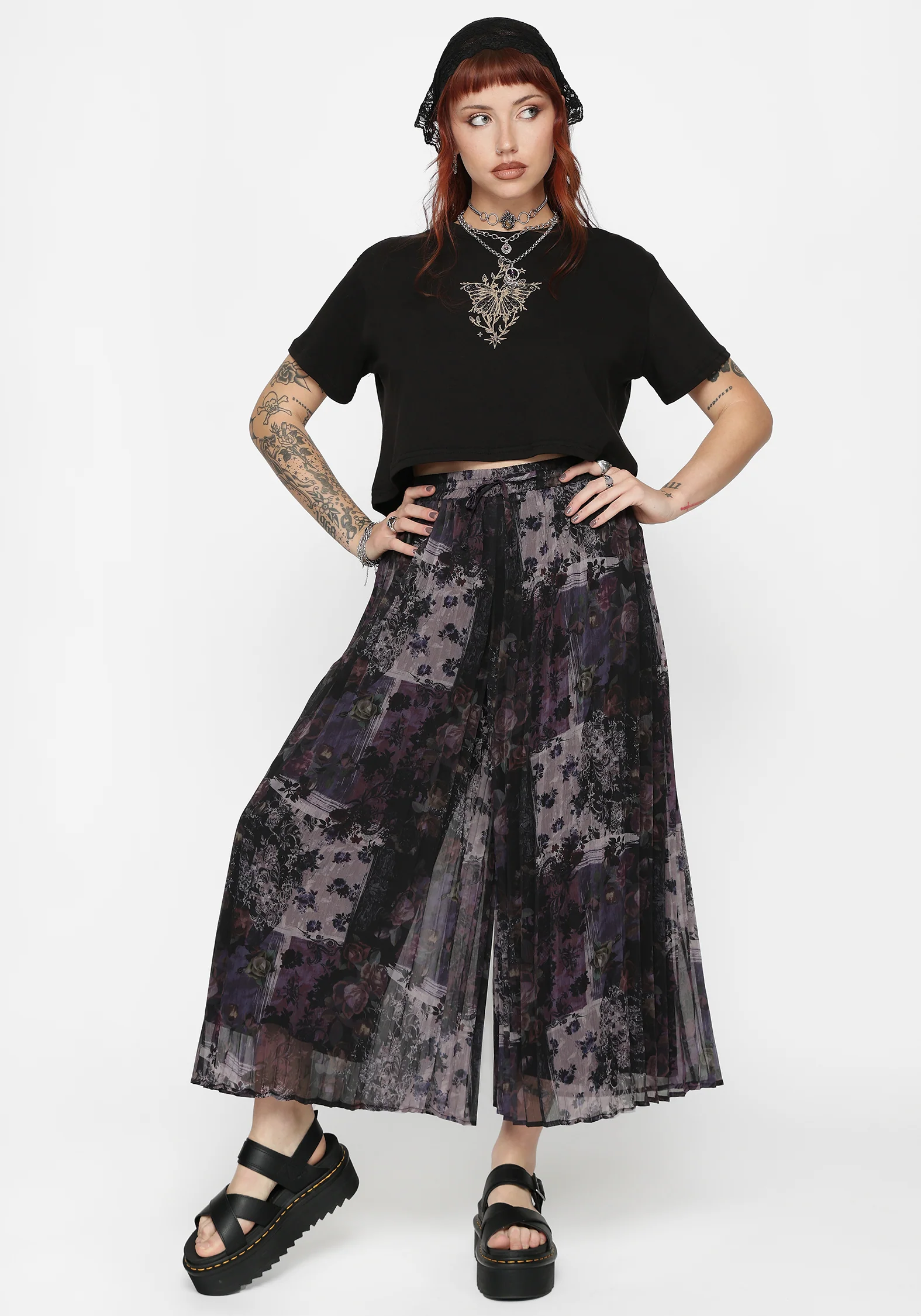 Iskra Mystic Floral Chiffon Culotte - Image 5