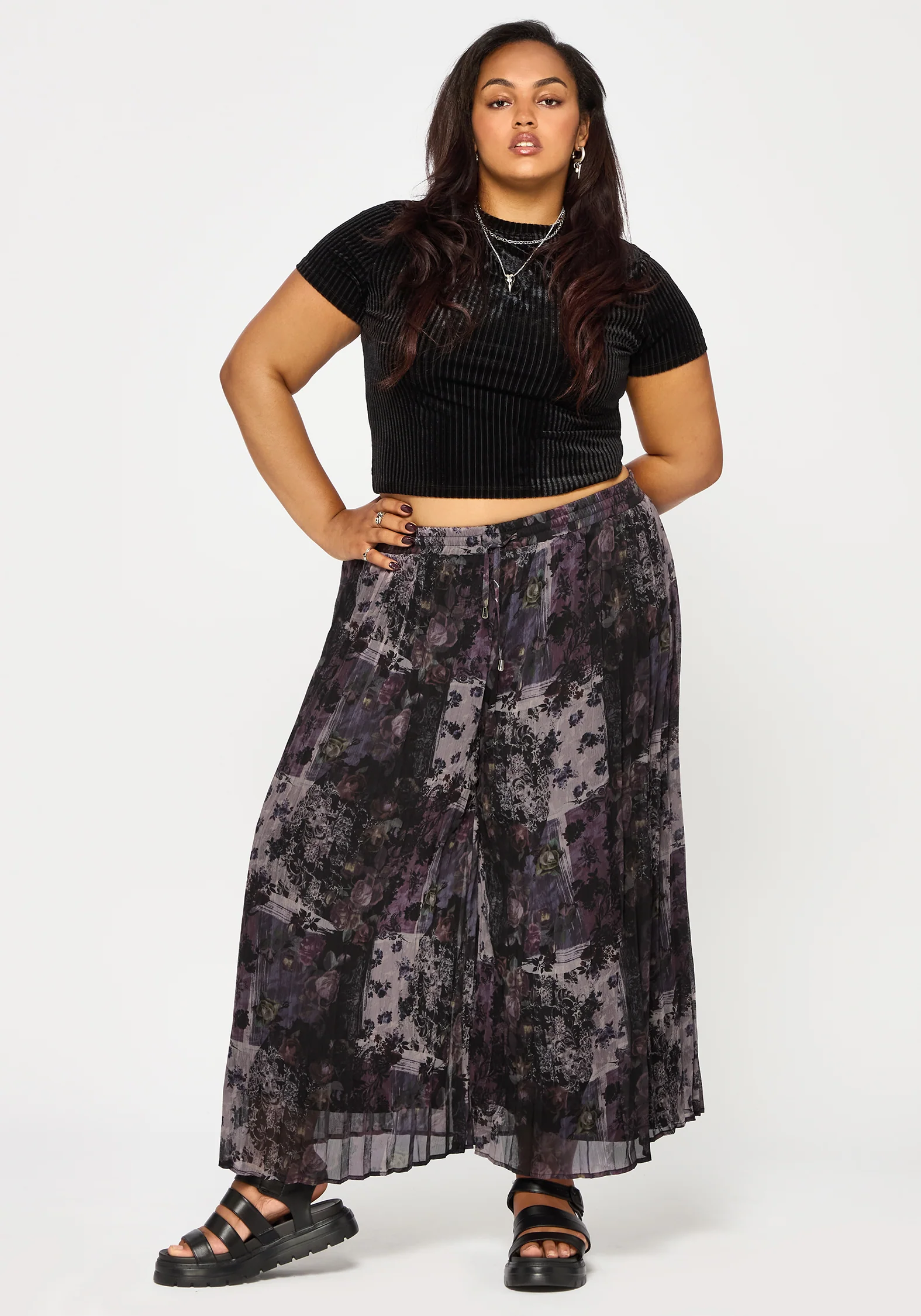 Iskra Mystic Floral Chiffon Culotte - Image 8