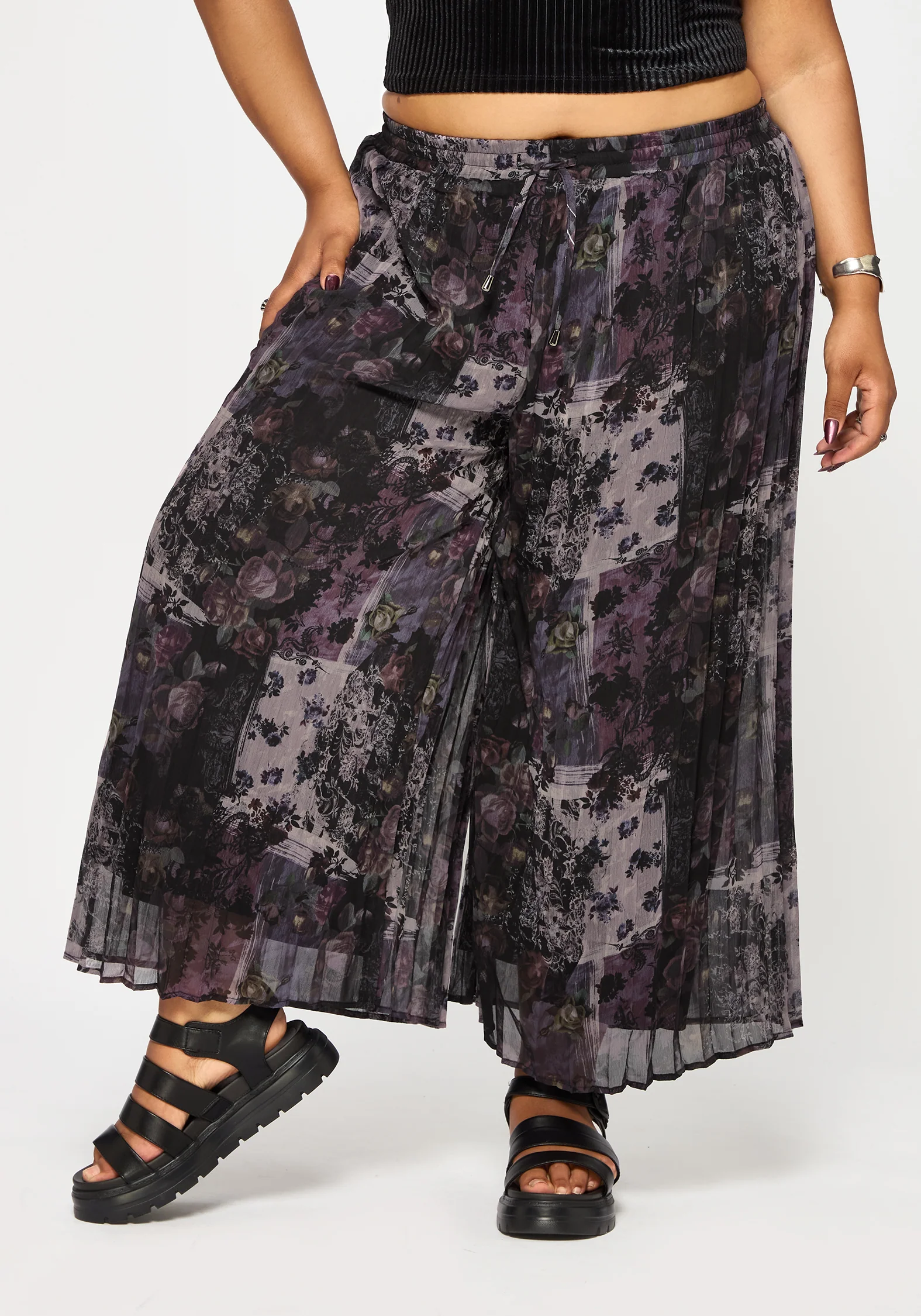 Iskra Mystic Floral Chiffon Culotte - Image 9