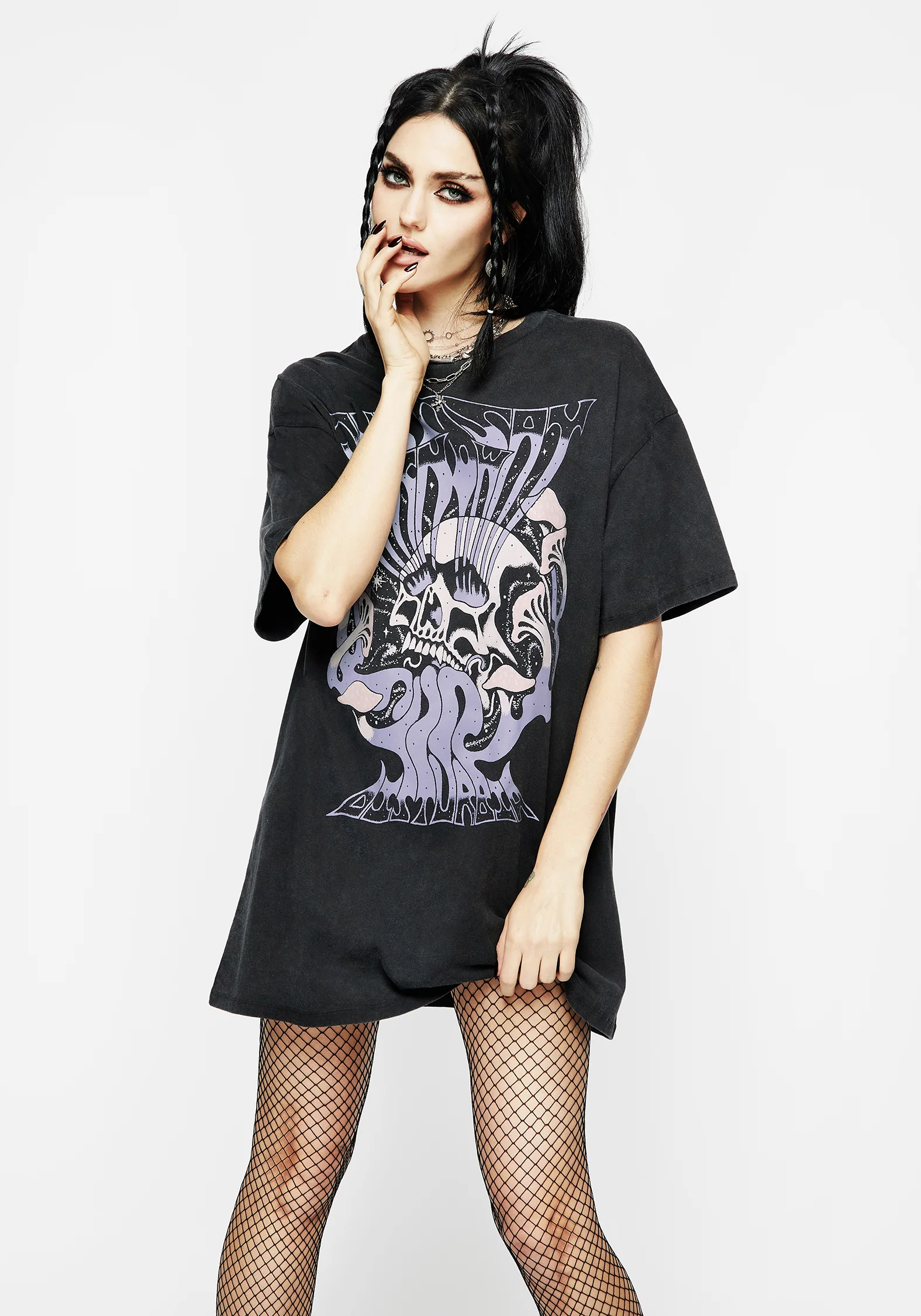 Just Say Know Mushroom Tee Dress - Image 5