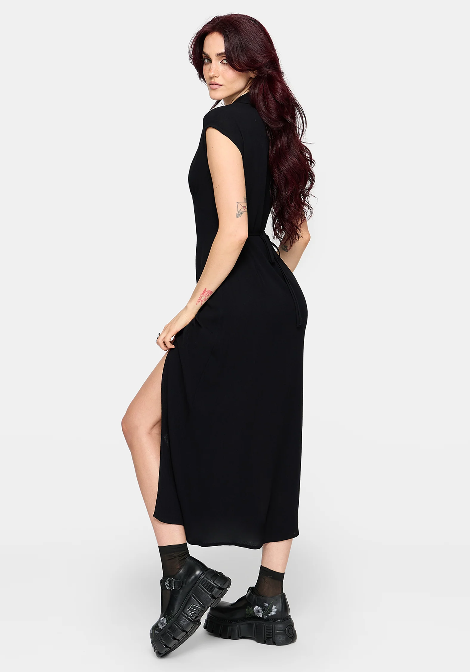 Kirya Tie Back Midaxi Dress - Image 3