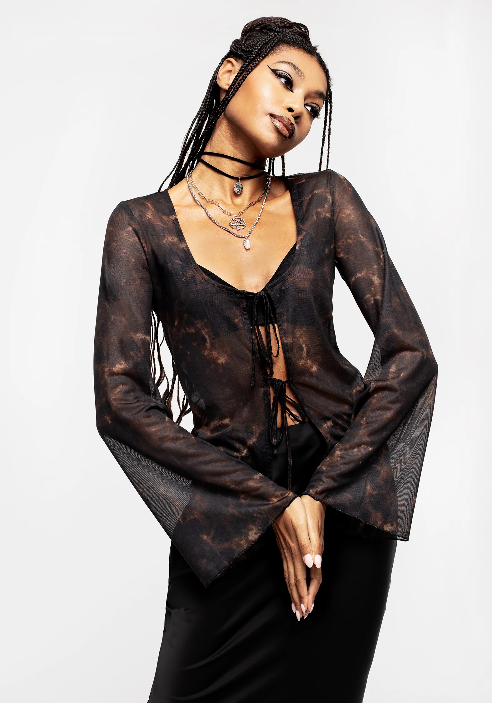 Korrigan Tie Dye Mesh Top - Image 5